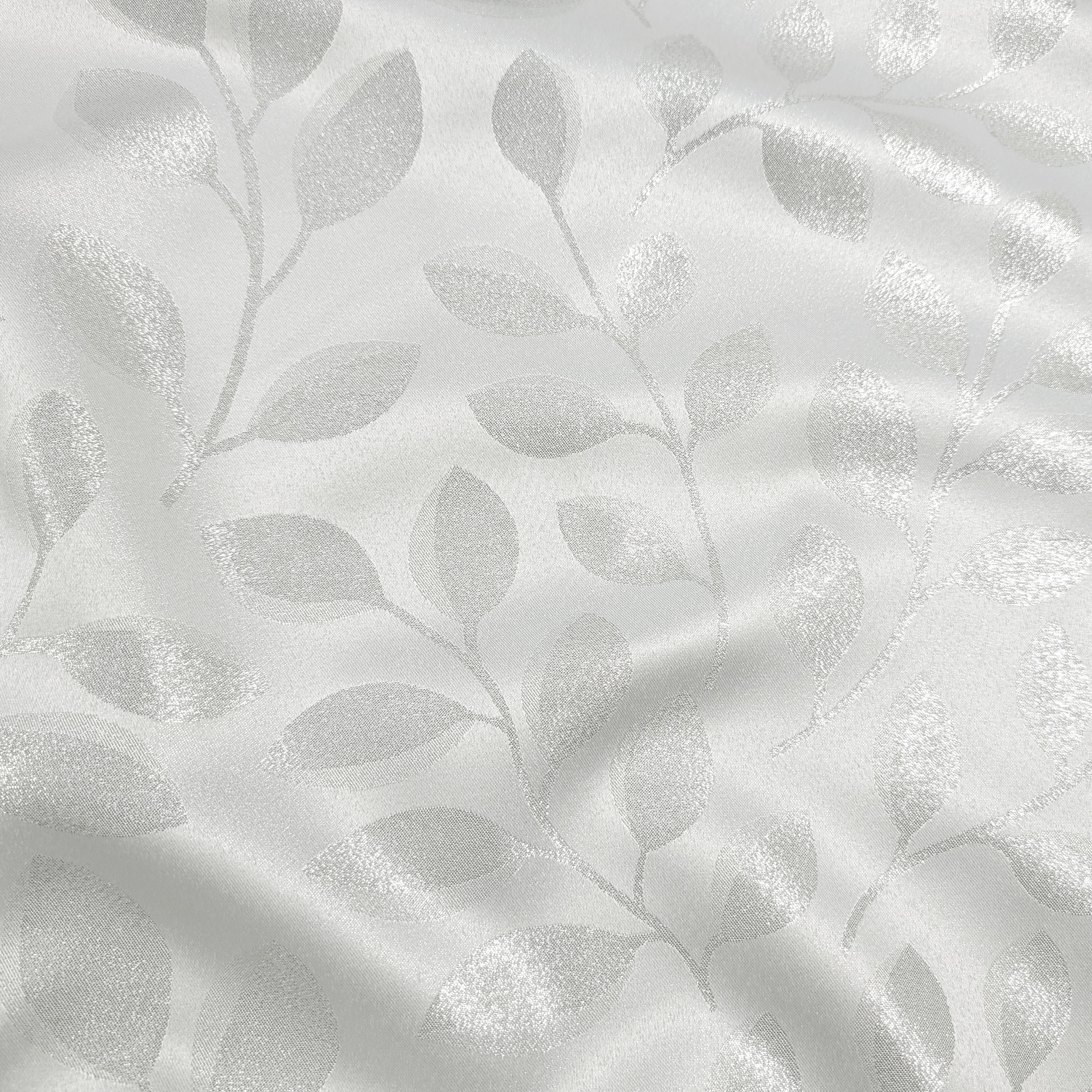 Jacquard Foglie Argento Lurex Image