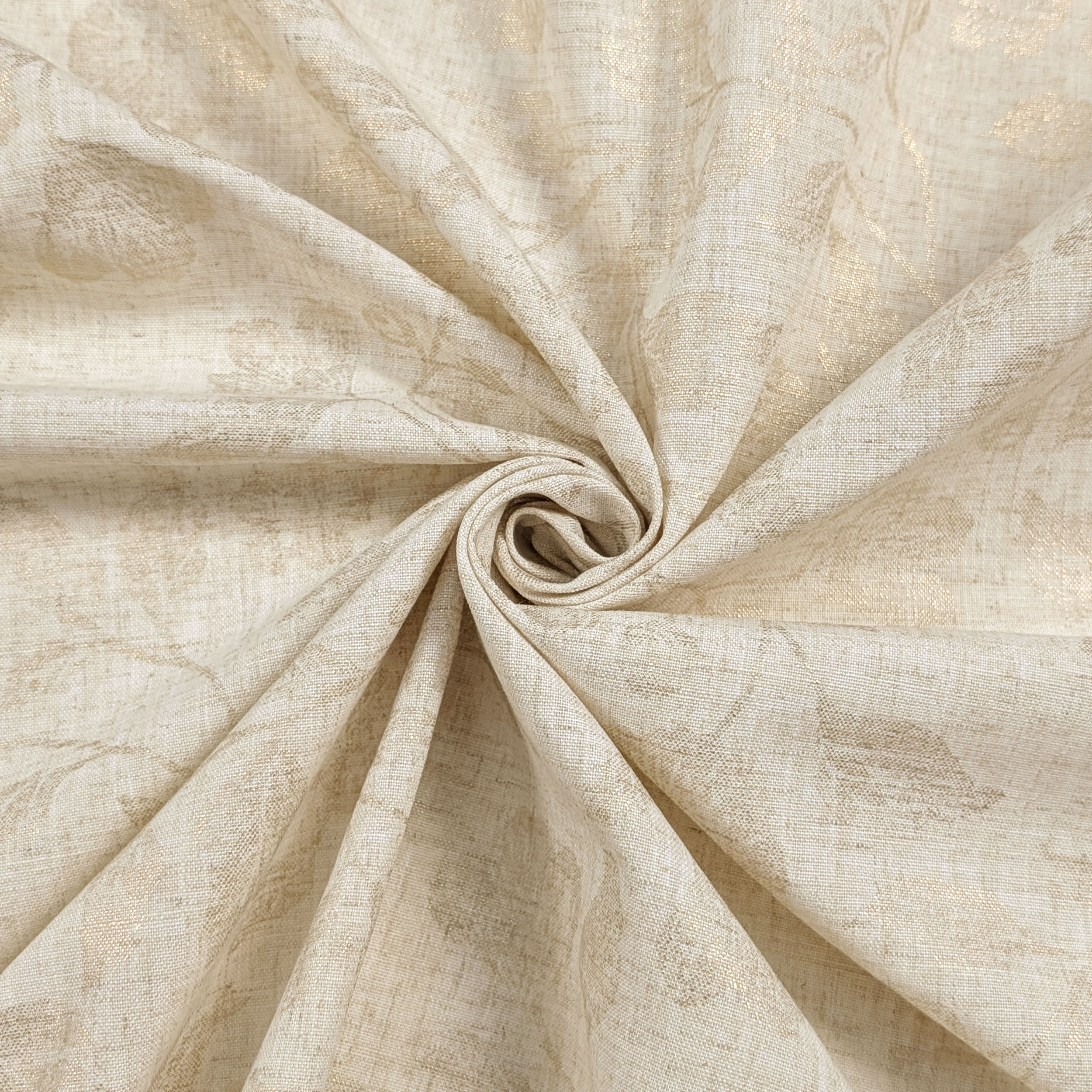 Misto Lino Naturale Fiori Lurex Image