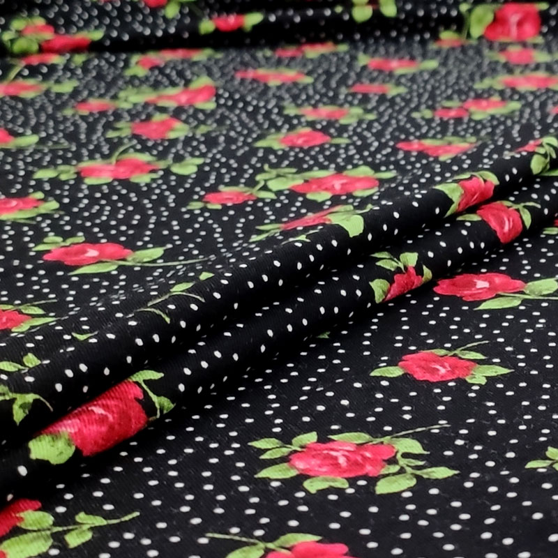 viscose-rose rosse-sfondo-nero