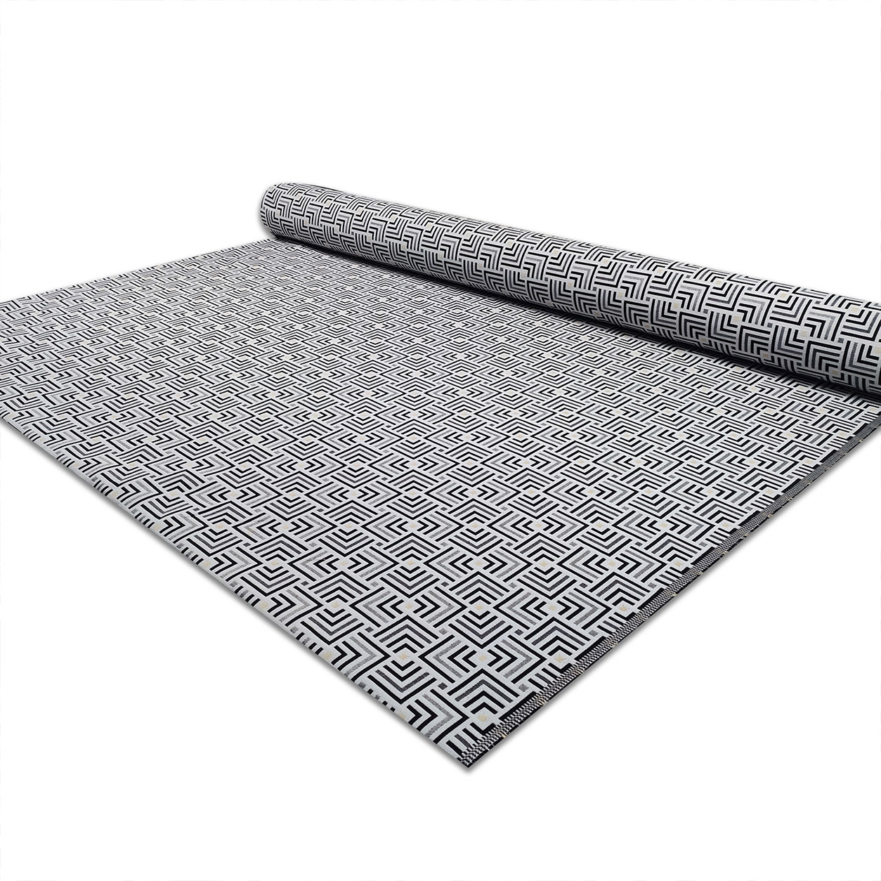 tessuti jacquard per arredamento geometrico nero grigio