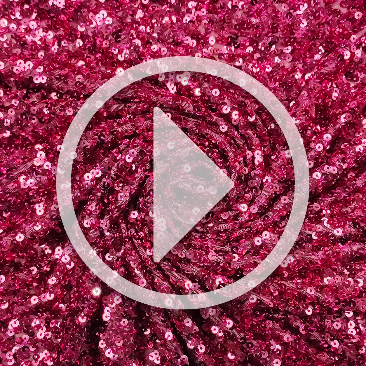 Tessuto Paillettes su Tulle Fuxia Image