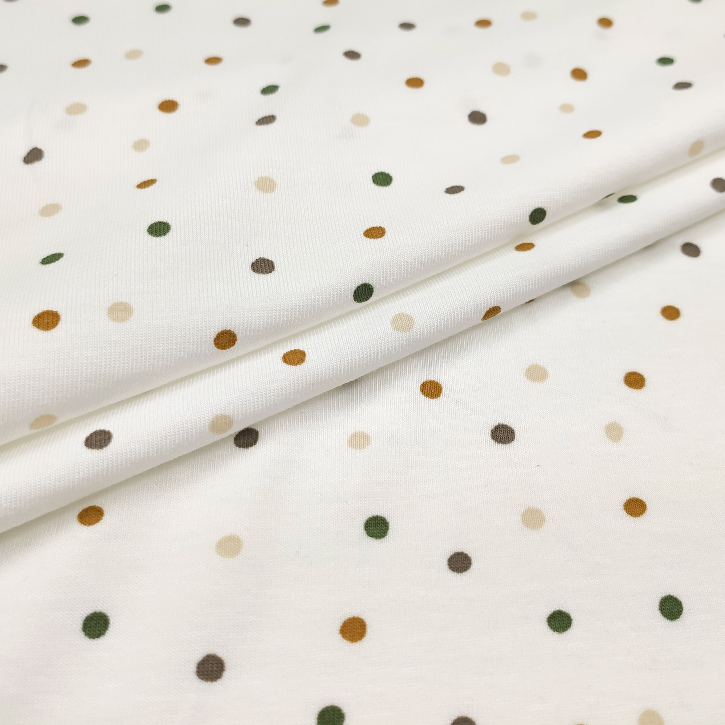 Jersey di Cotone Pois Multicolor