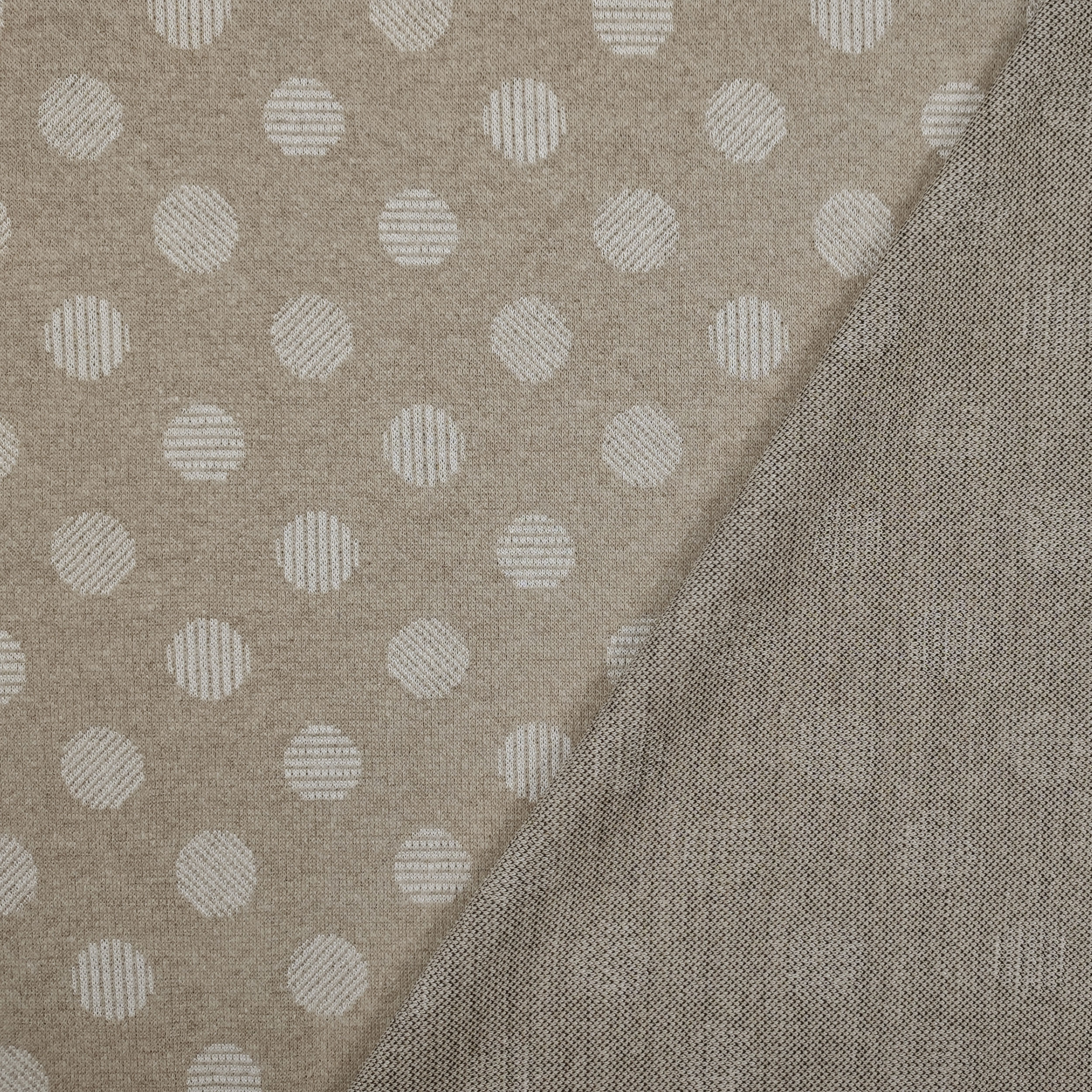 Punto Milano Pois Astratti Sfondo Beige