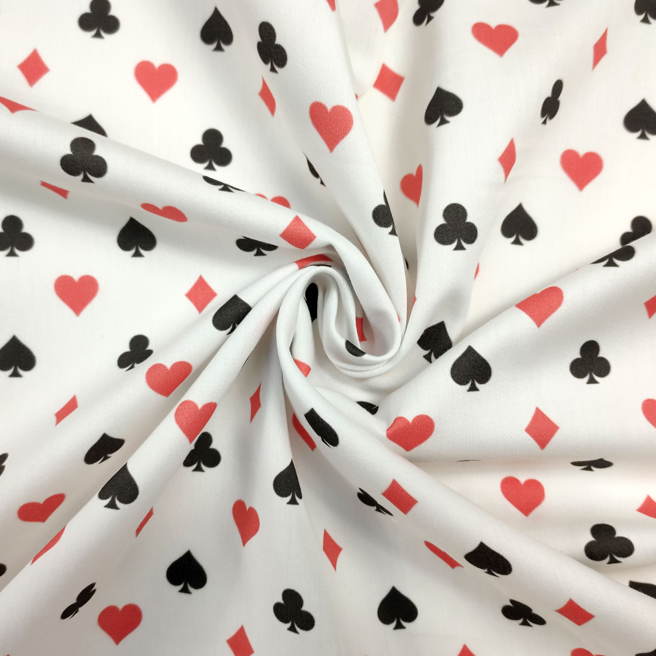 Cotone Fantasia Simboli Carte