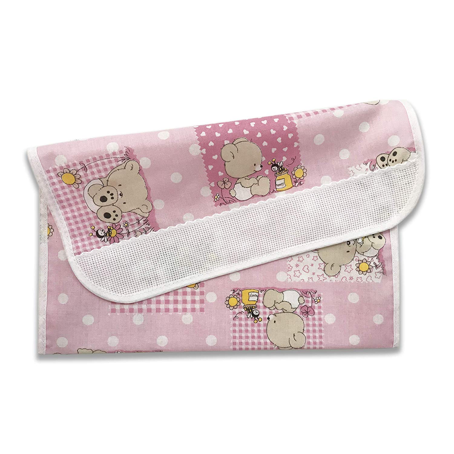 Porta Bavaglino Orsetti e Api Rosa Portabavaglino orsetti e api rosa
