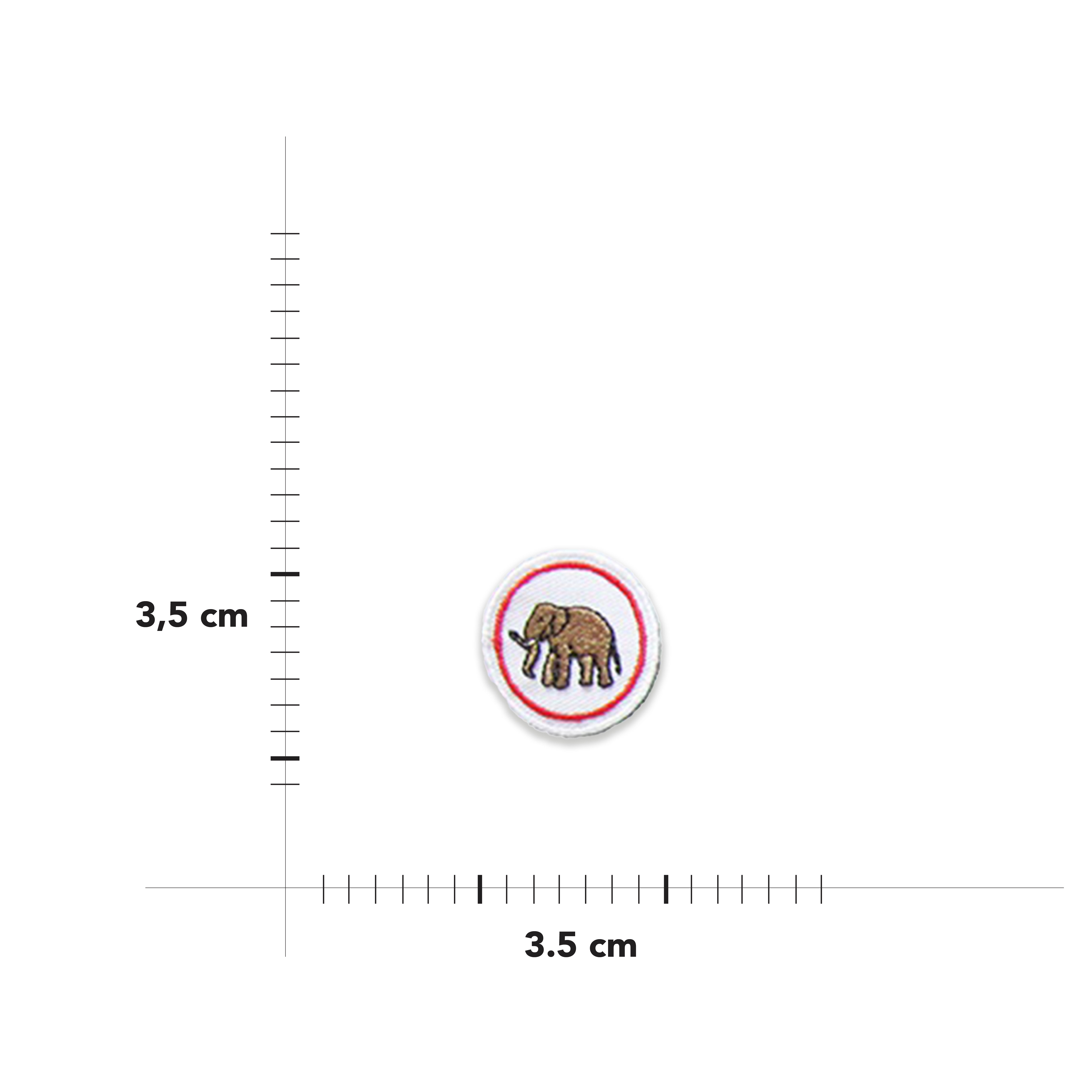 Applicazione Termoadesiva Rotonda Fantasia Image