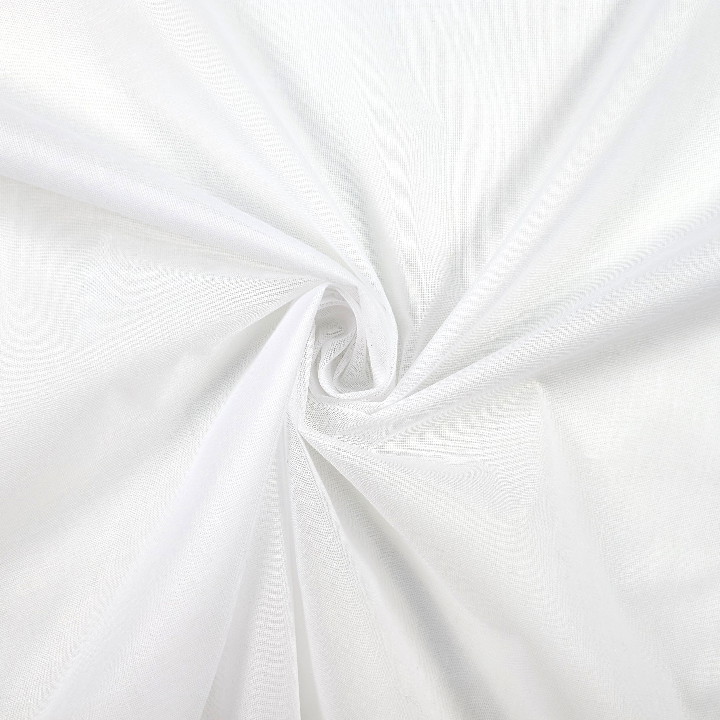 Ritaglio Fliselina Leggera Termoadesiva Bianca 150x112 cm Image