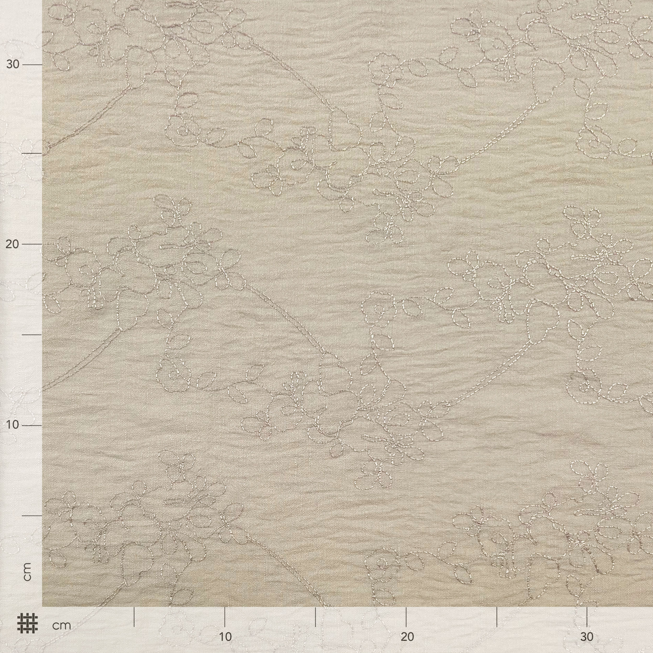 Misto Lino Ricamato Beige Image