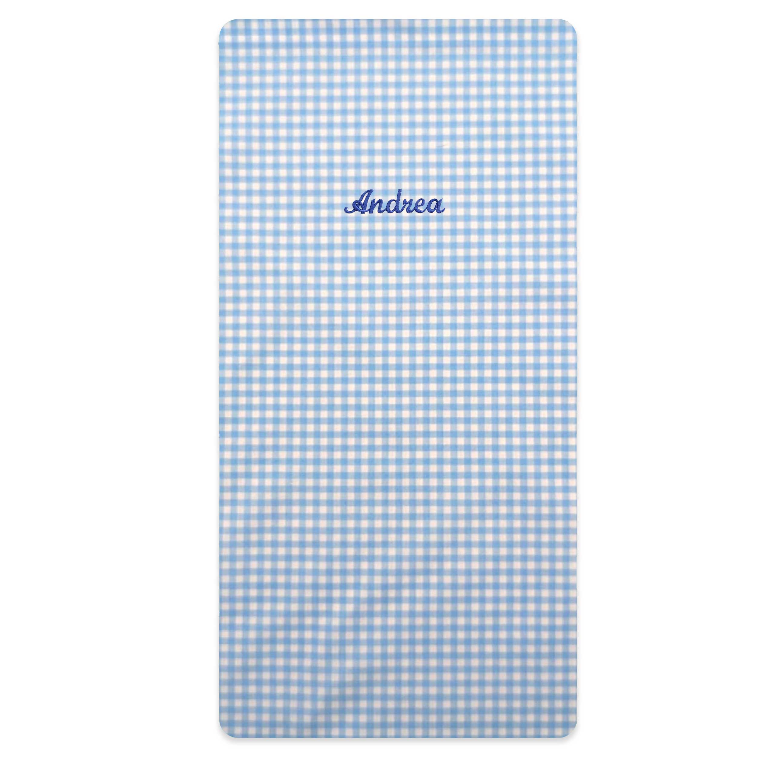 Lenzuolo Quadretti Azzurro Image