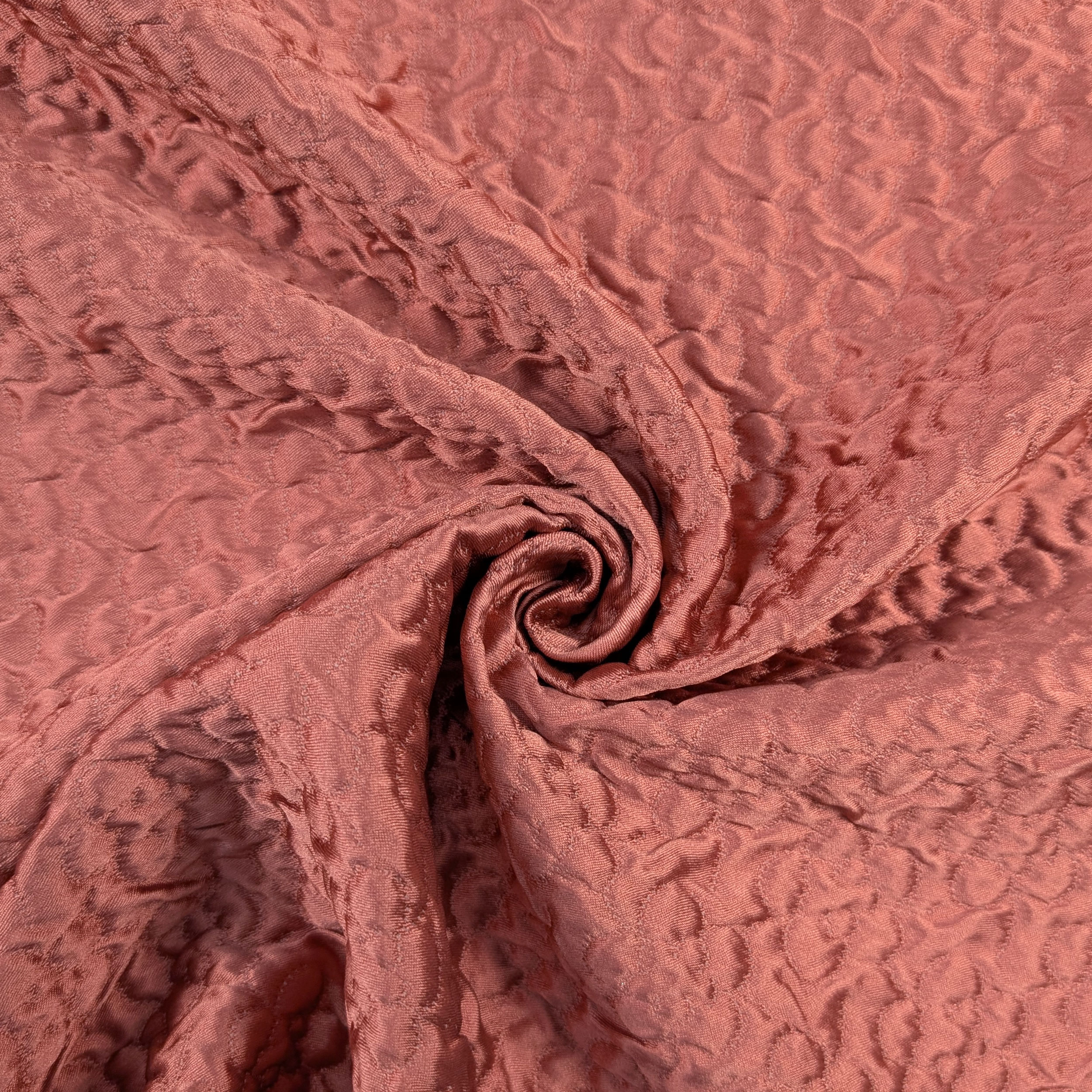 Broccato Alta Moda Misto Seta Rosa Corallo Image