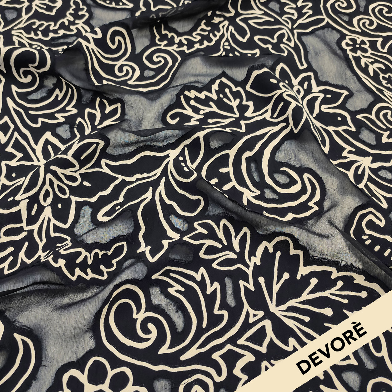 Devorè Alta Moda Fiori Panna e Nero | Panini