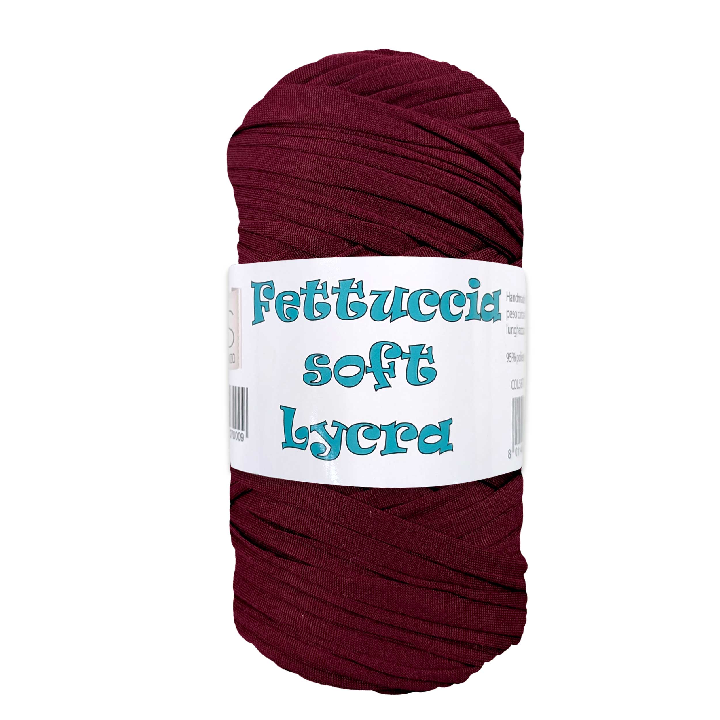Fettuccia Soft Lycra Bordeaux Handmade