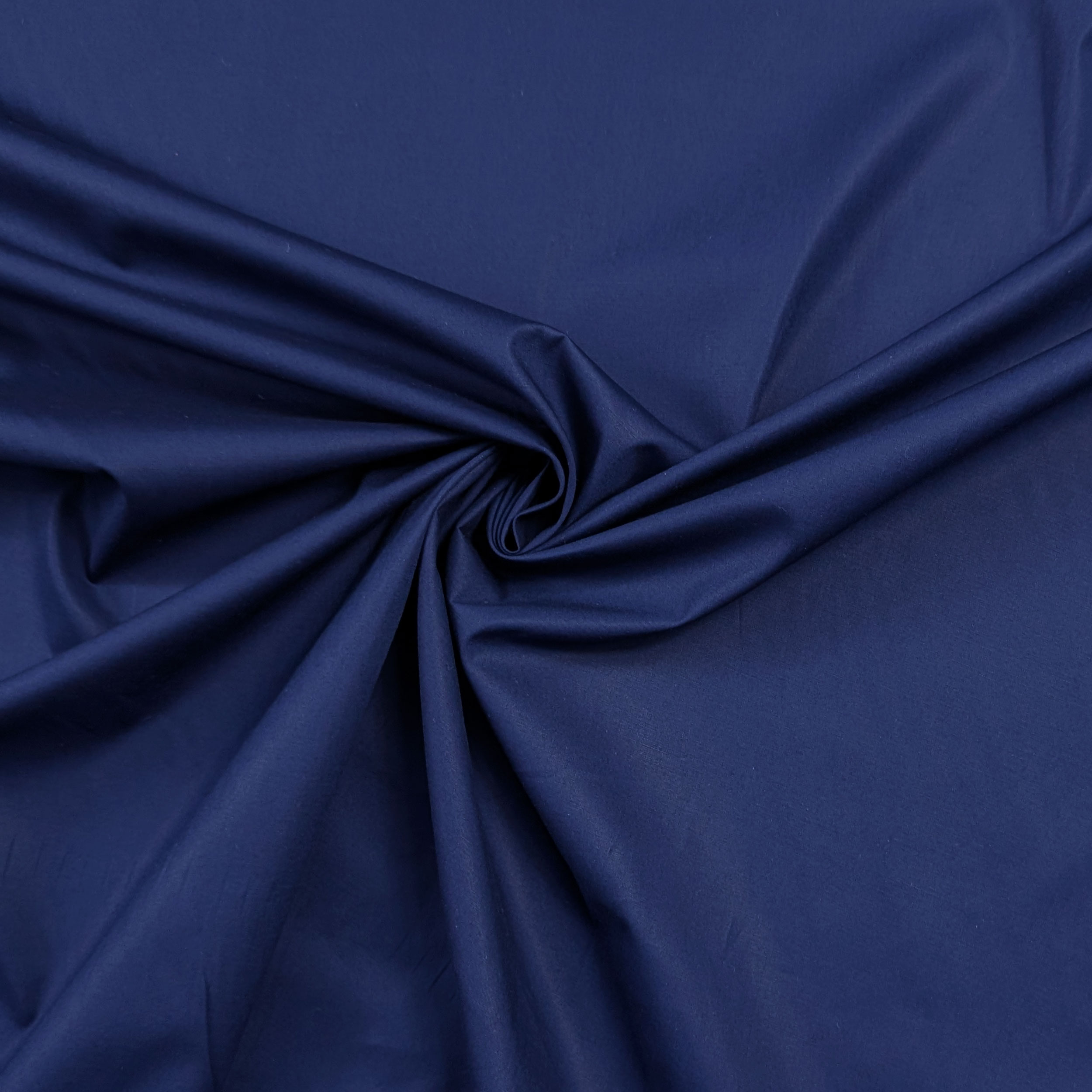 Cotone per Camiceria Tinta Unita Blu Image