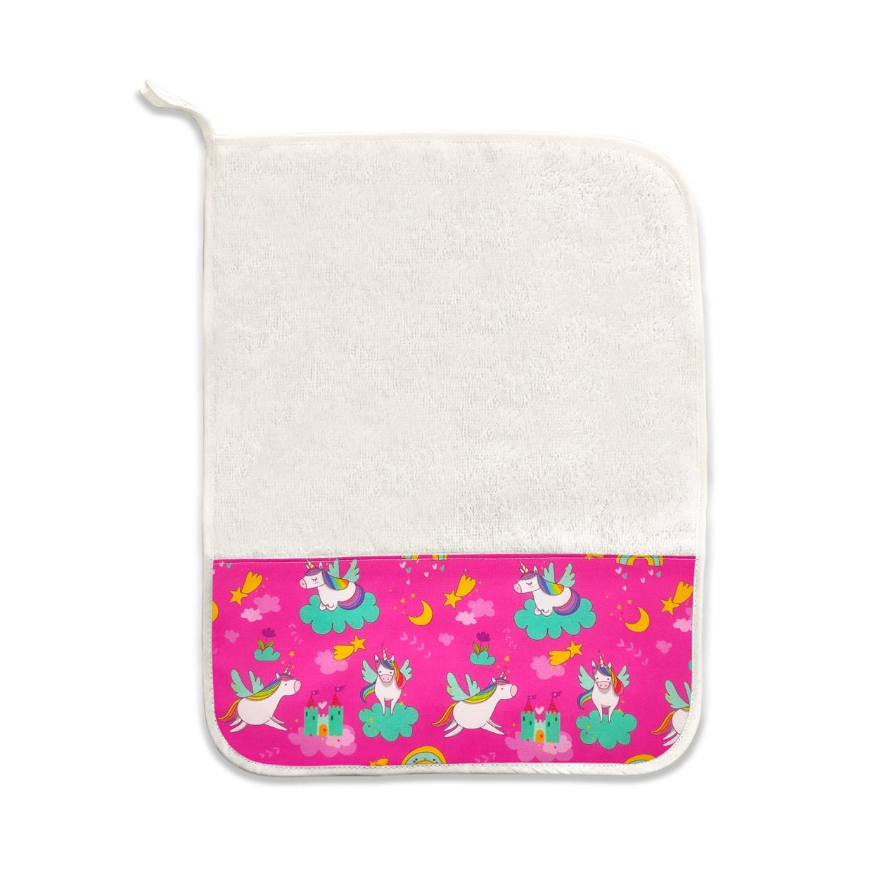 Asciugamano Piccolo Unicorni e Castelli - Panini Tessuti