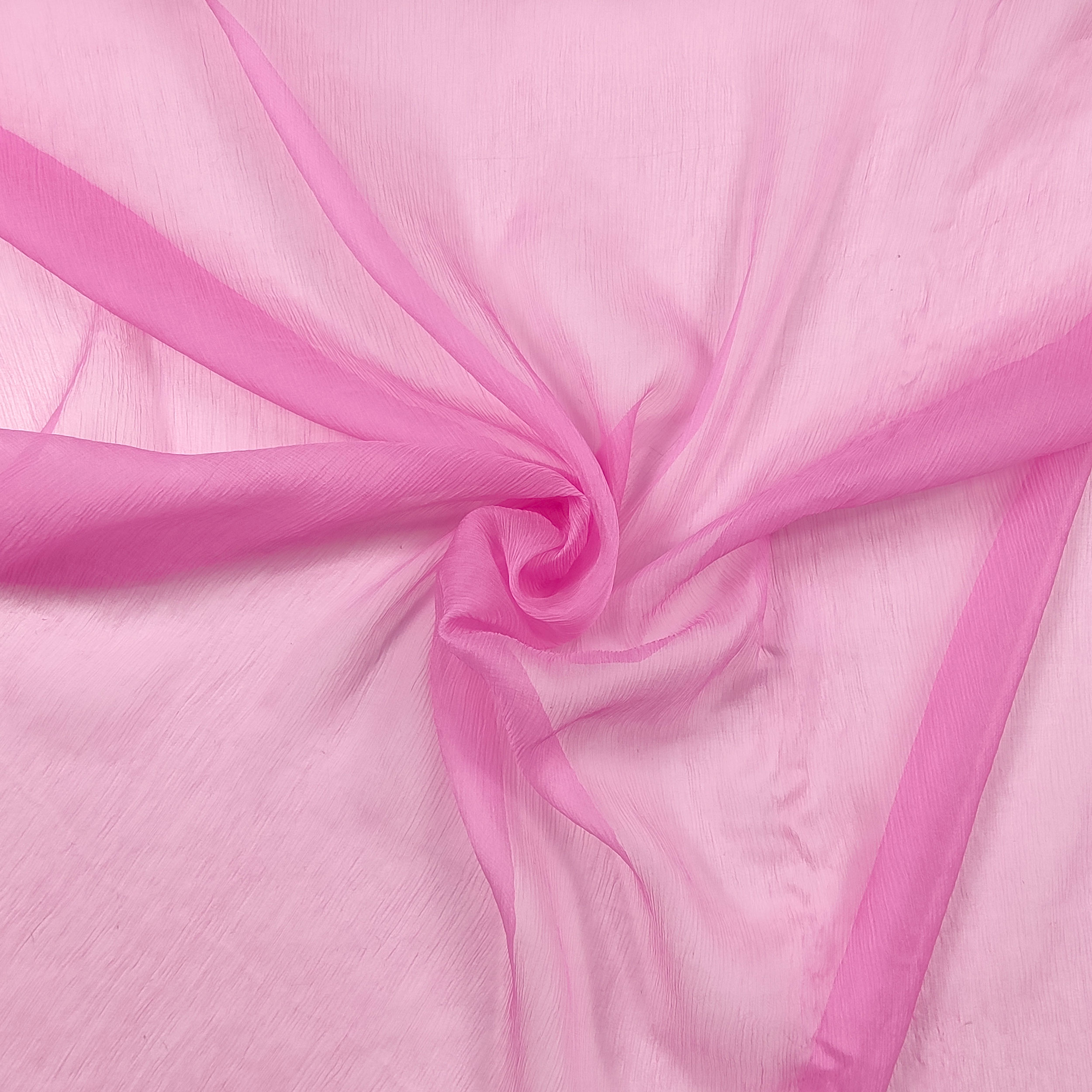 tessuto in chiffon rosa