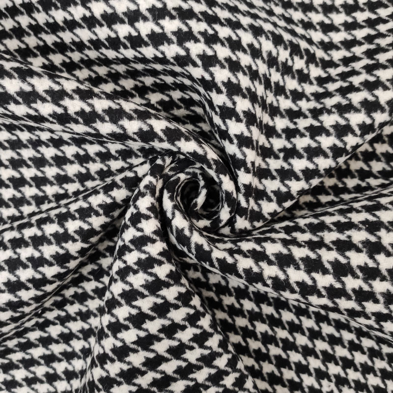 Tessuto per Cappotto Double Pied De Poule