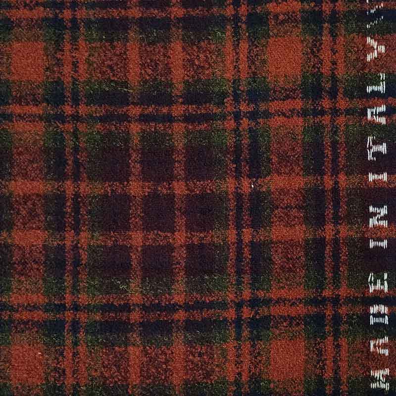 Tessuto per Cappotti Tartan Marrone