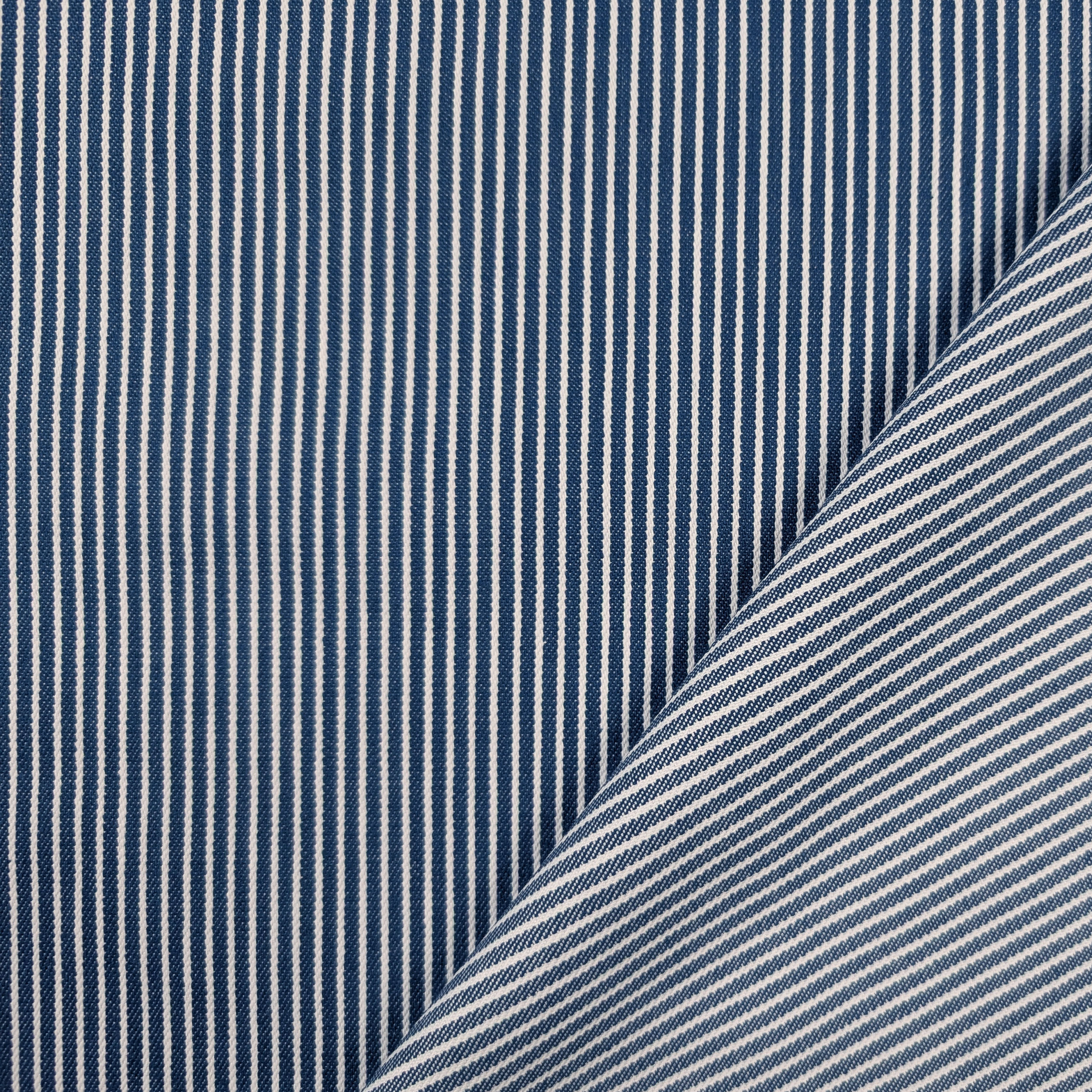 Denim Blu Righe Verticali Bianche Image