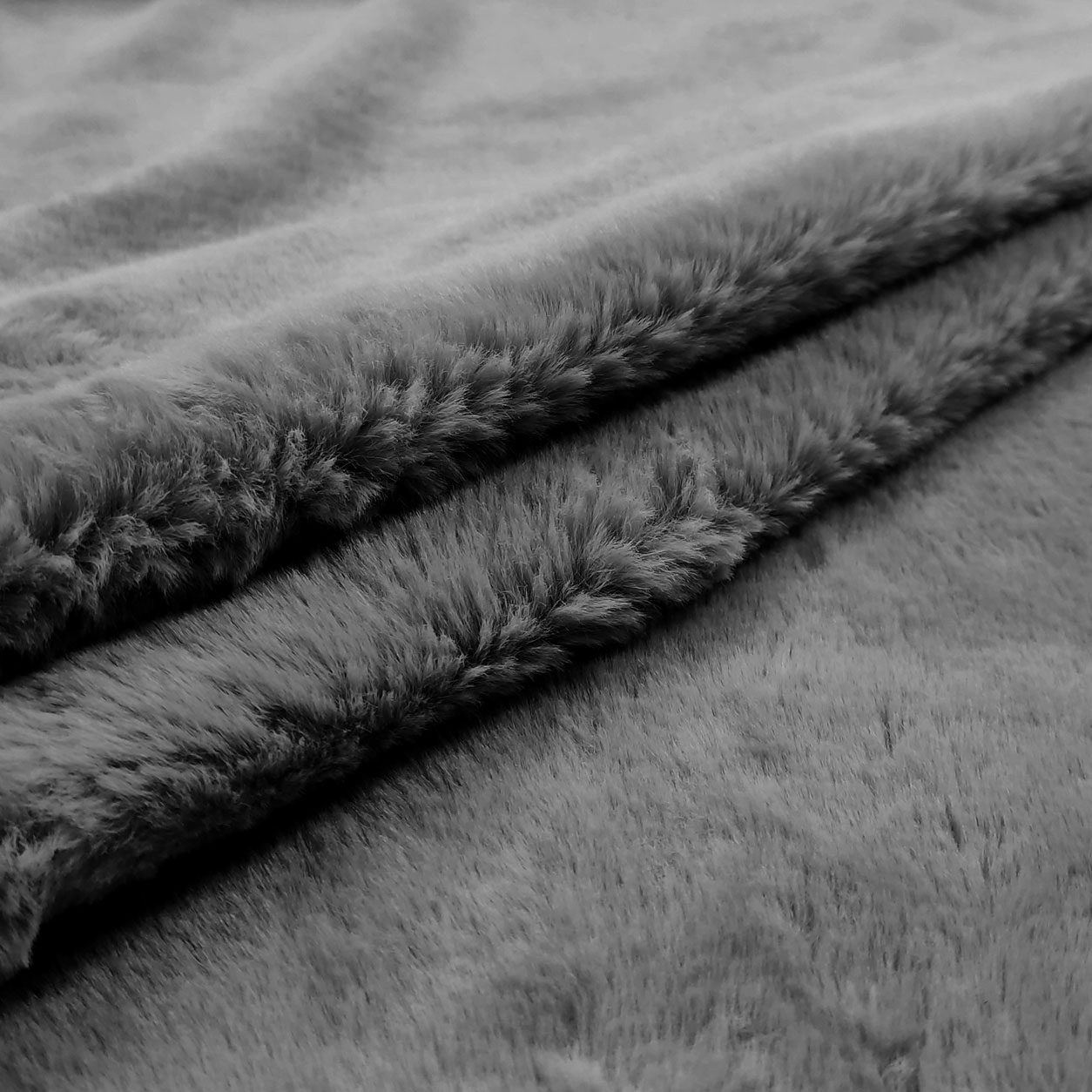 Tessuto Pelliccia da Abbigliamento Special Grigio