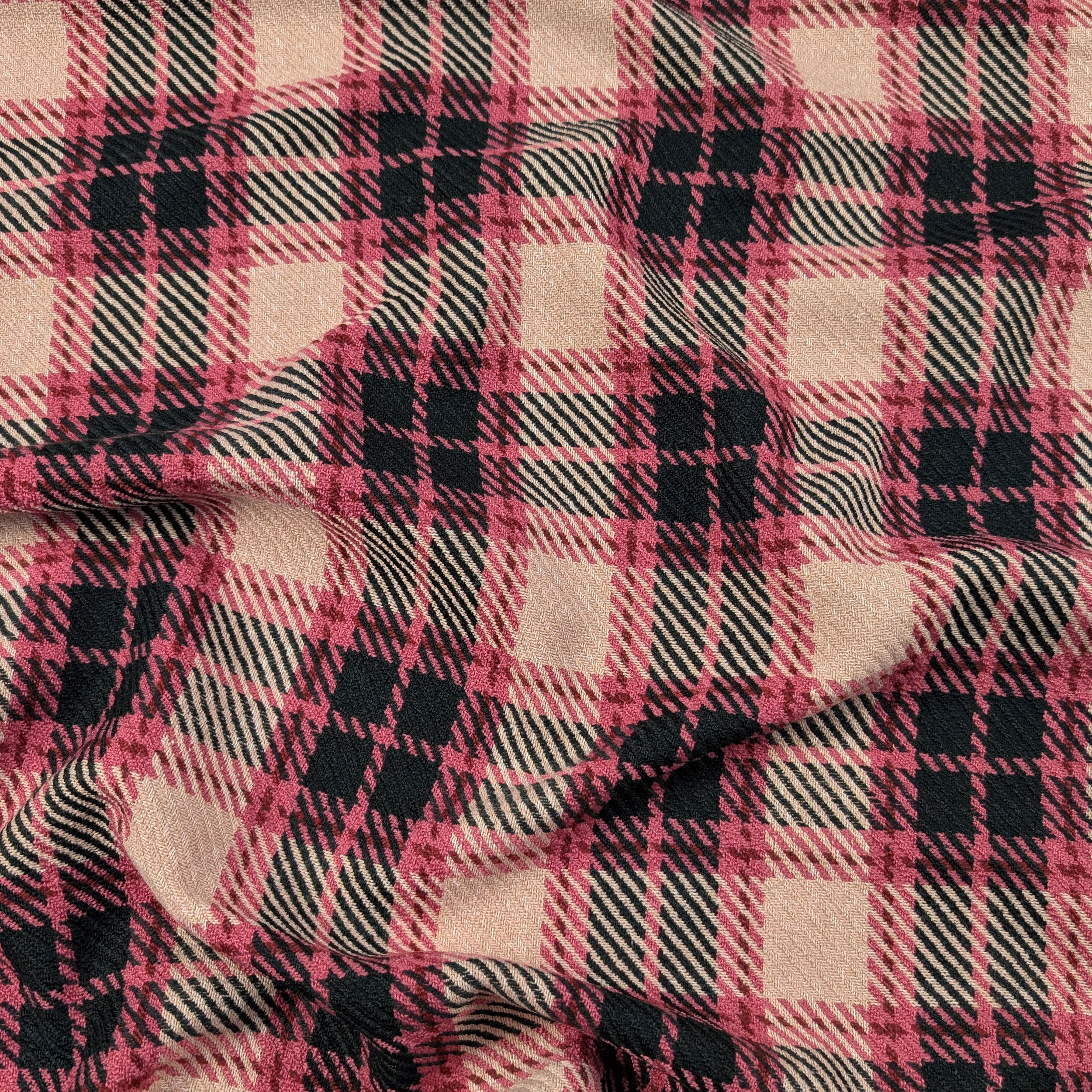 Tartan Rosa Fuxia e Nero Image
