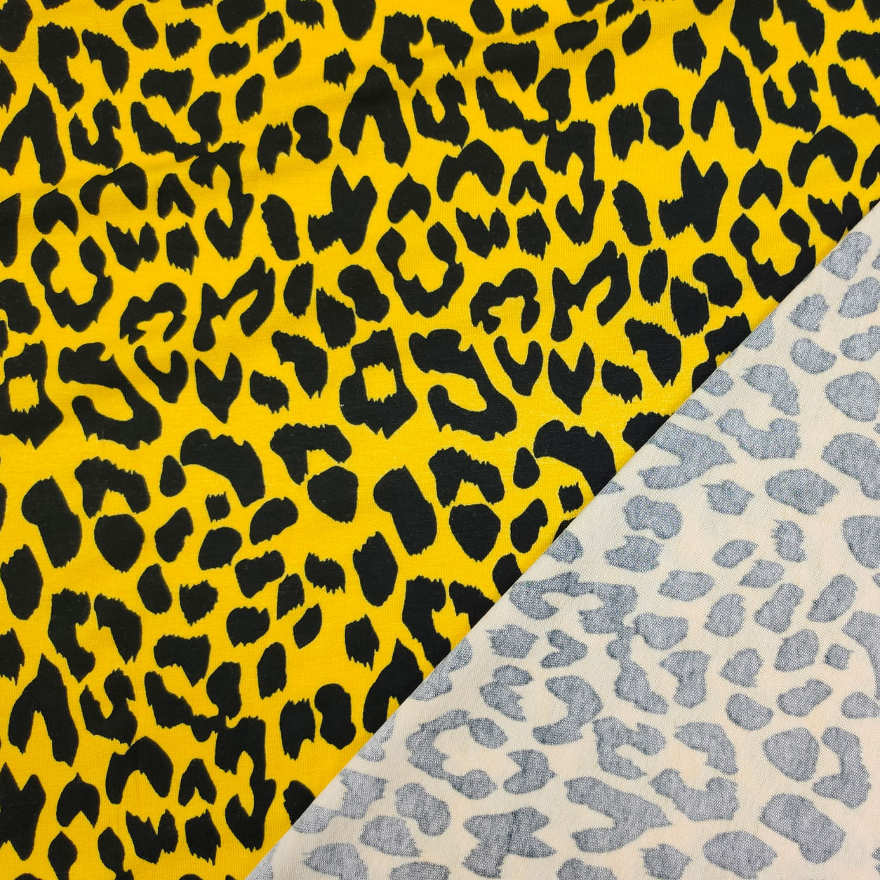 jersey leopardato nero sfondo giallo