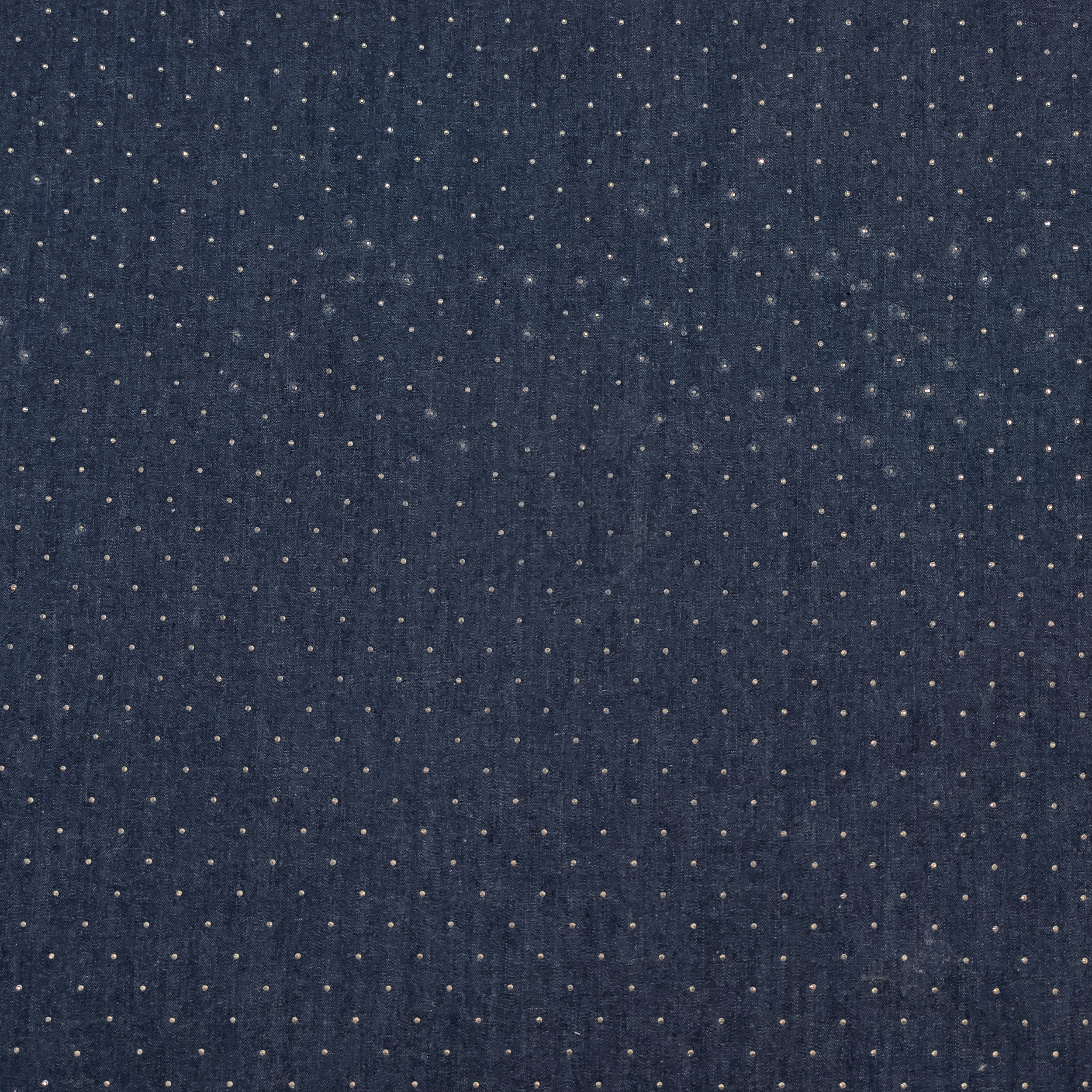 Jeans di Cotone con Strass