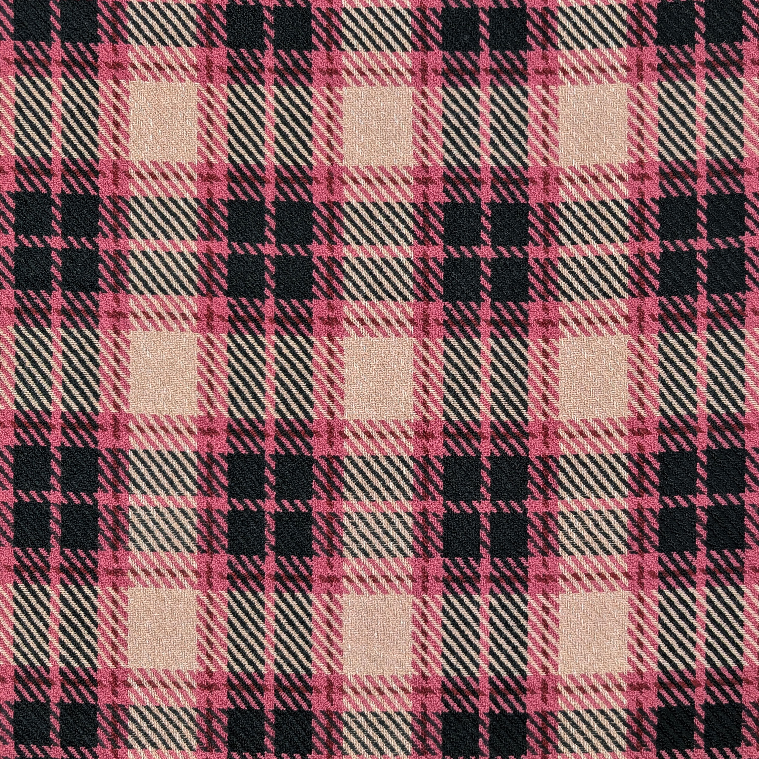 Tartan Rosa Fuxia e Nero Image