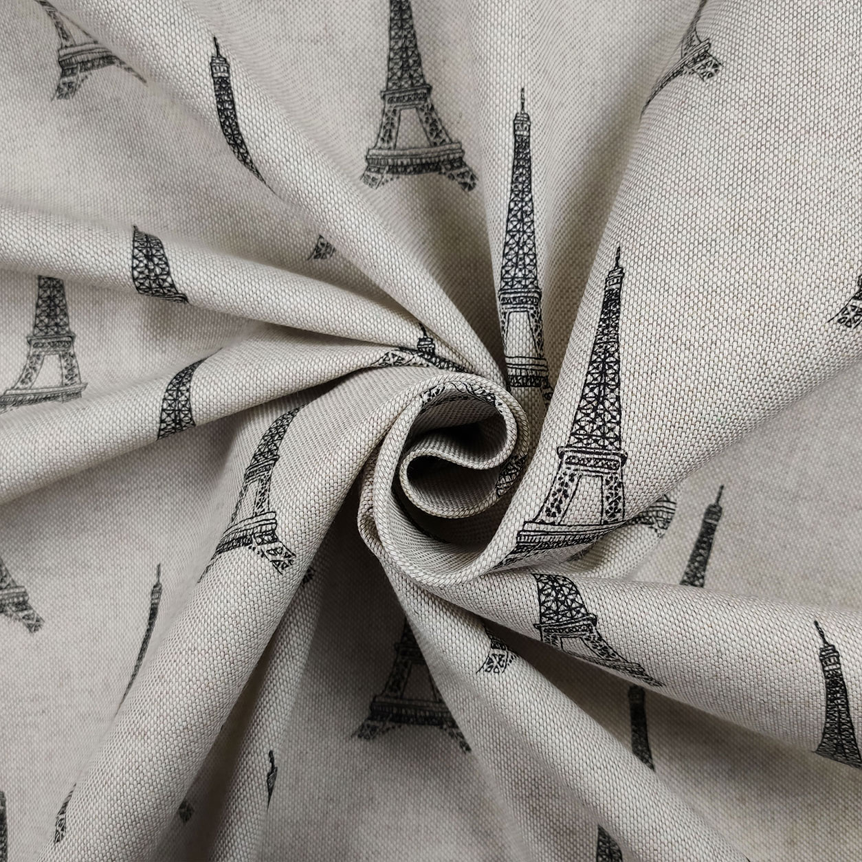 Tessuto Misto Cotone Torre Eiffel | Panini Tessuti e Tendaggi