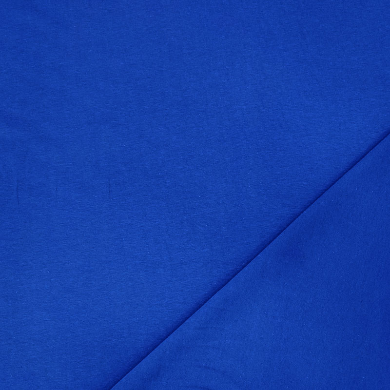 Tessuto Jersey Cotone Bielastico Bluette