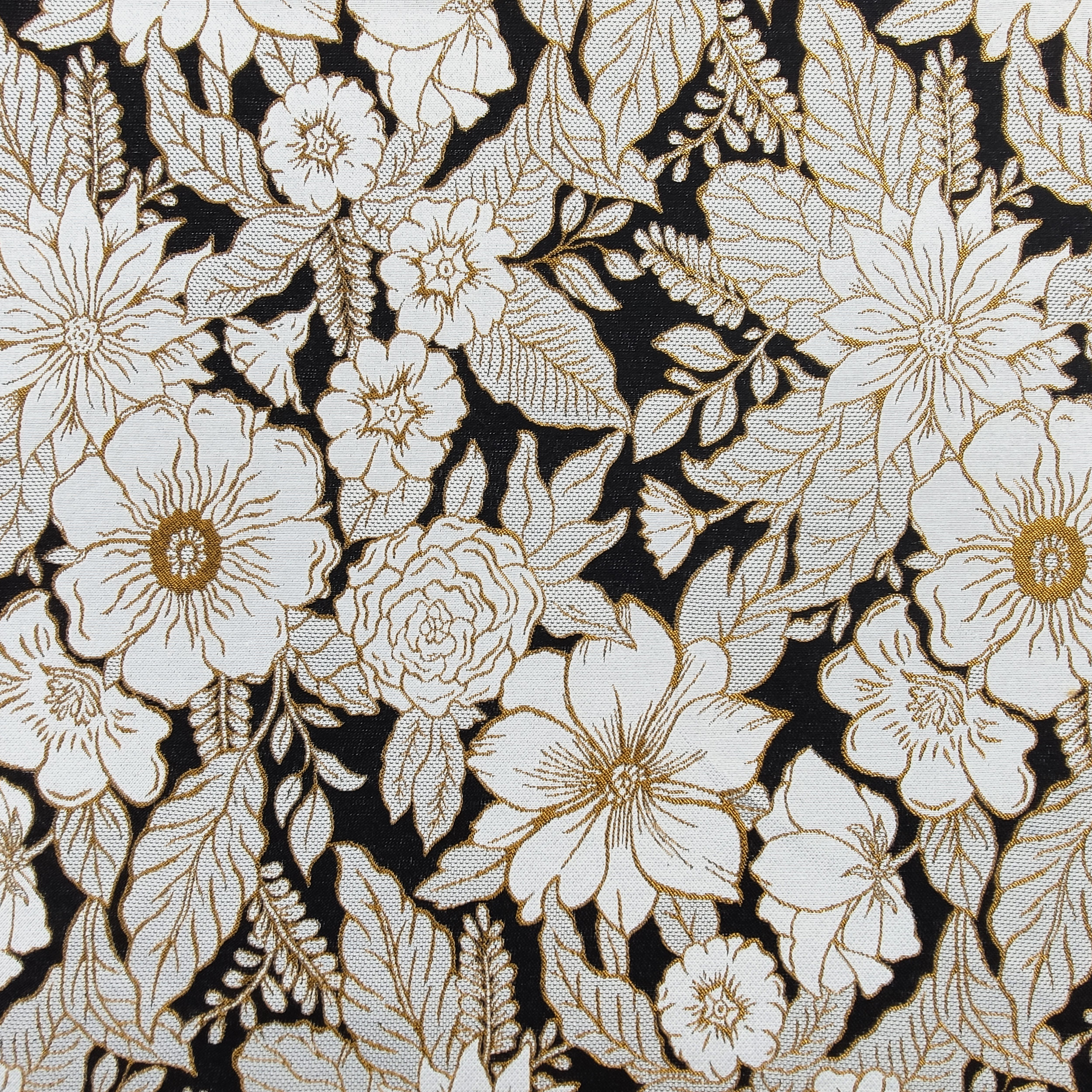 Jacquard Fiori Bianchi