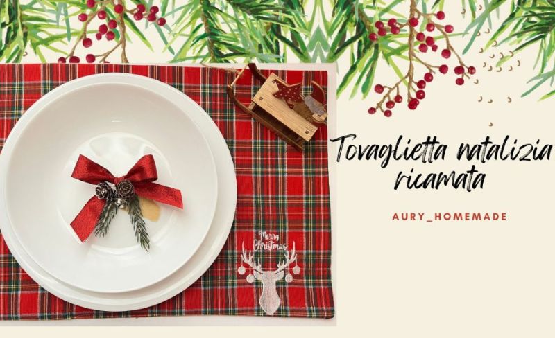 scopri il tutorial della nostra aury homemade per la tovaglietta di natale