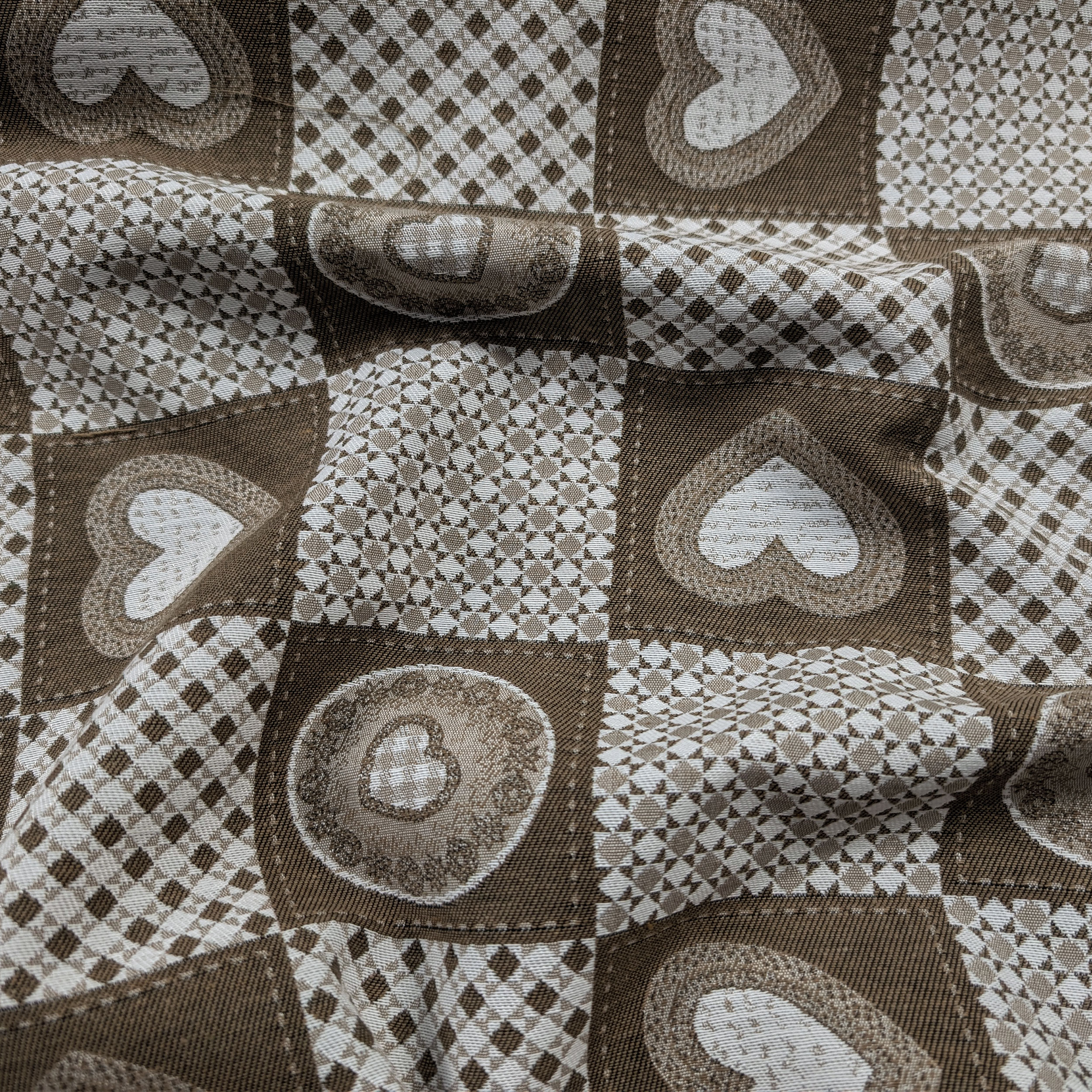 Jacquard Double Fantasia Mattonelle Cuori Tirolesi Image