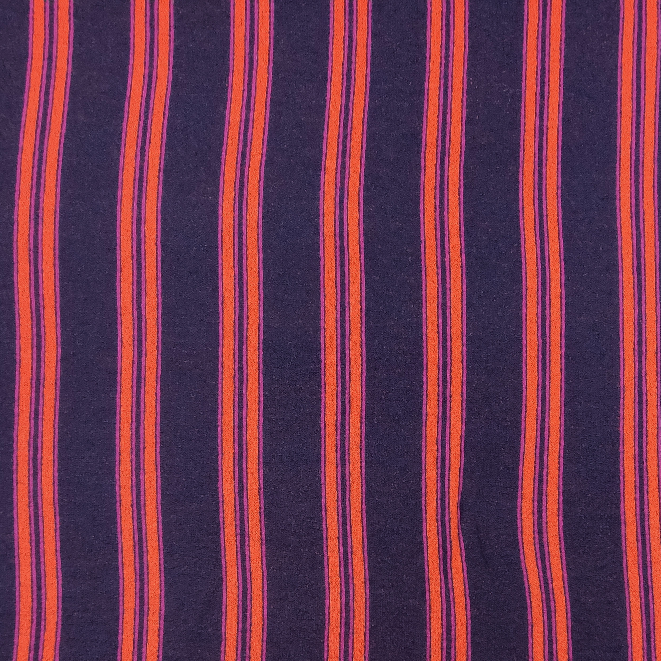 Maglia Misto Cotone Viola Righe Arancio Fuxia
