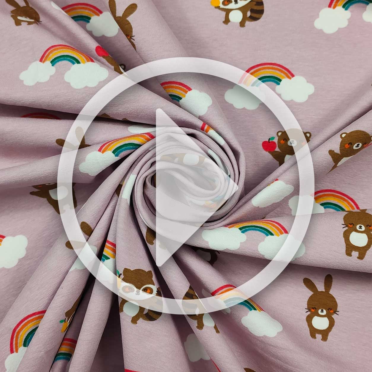 jersey orsetti e arcobaleni sfondo rosa video