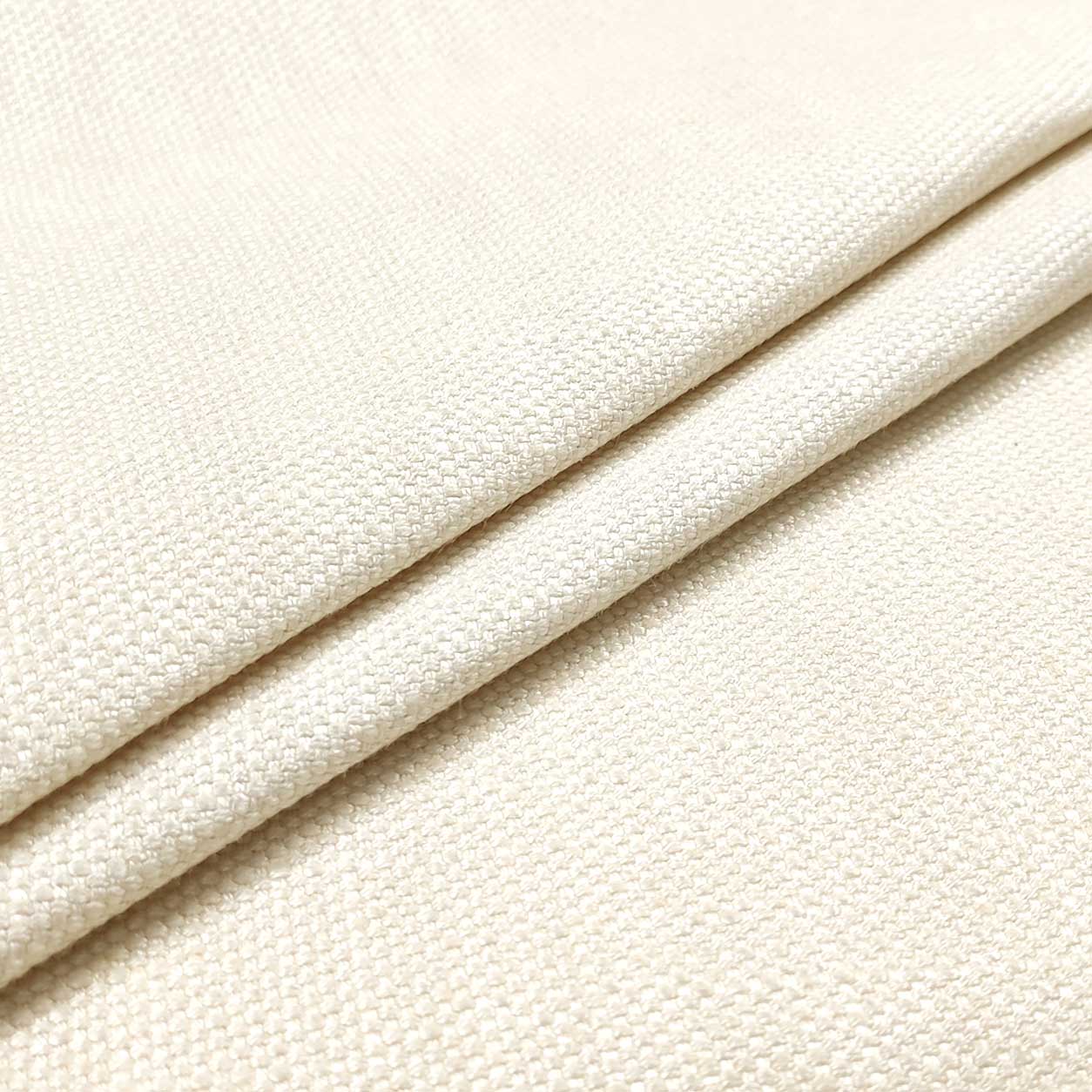Tessuto Vintage Puro Cotone Panna