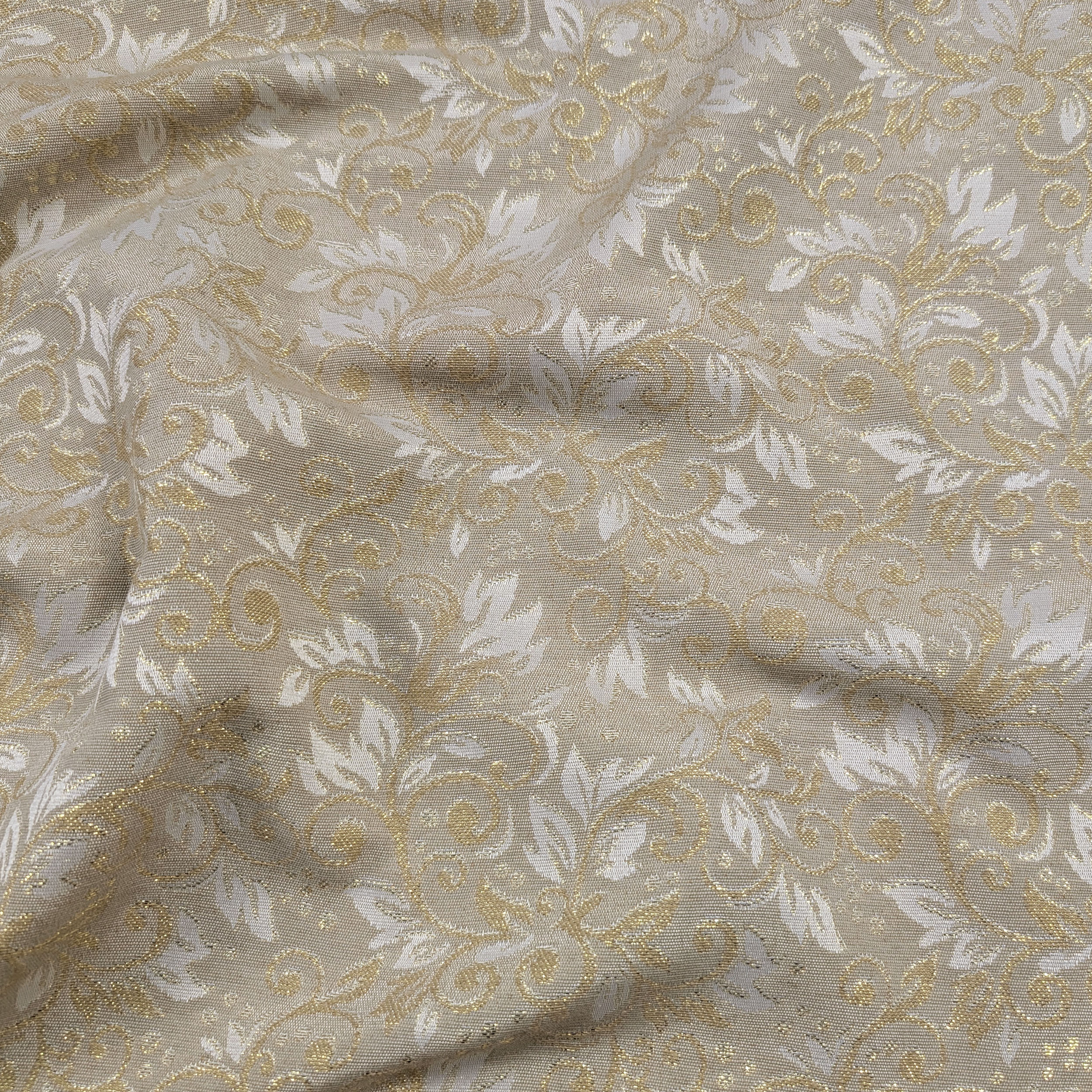 Jacquard Damascato Beige Oro Lurex Image