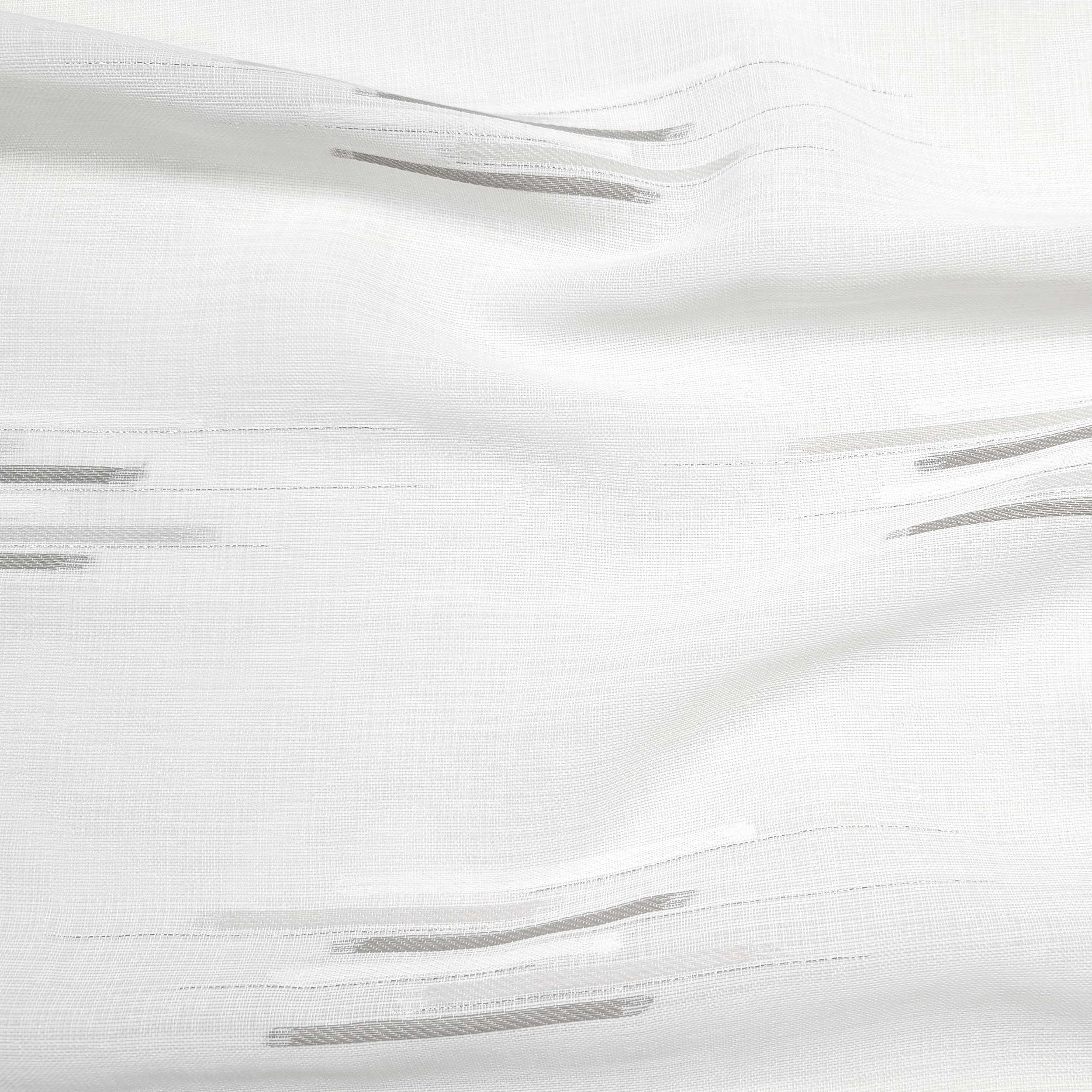 Tessuto Tendino Fantasia Righe Grigio con Lurex Image