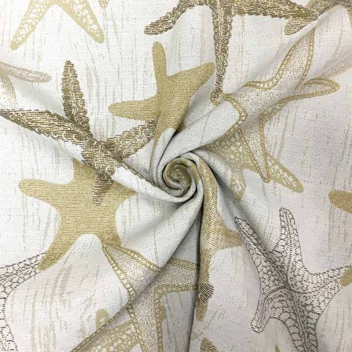 Tessuto jacquard stelle marine beige rosa 800 1