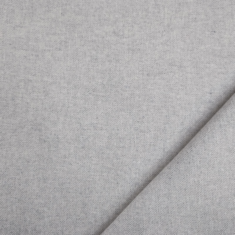 Tessuto Panama Tinta Unita Melange Grigio