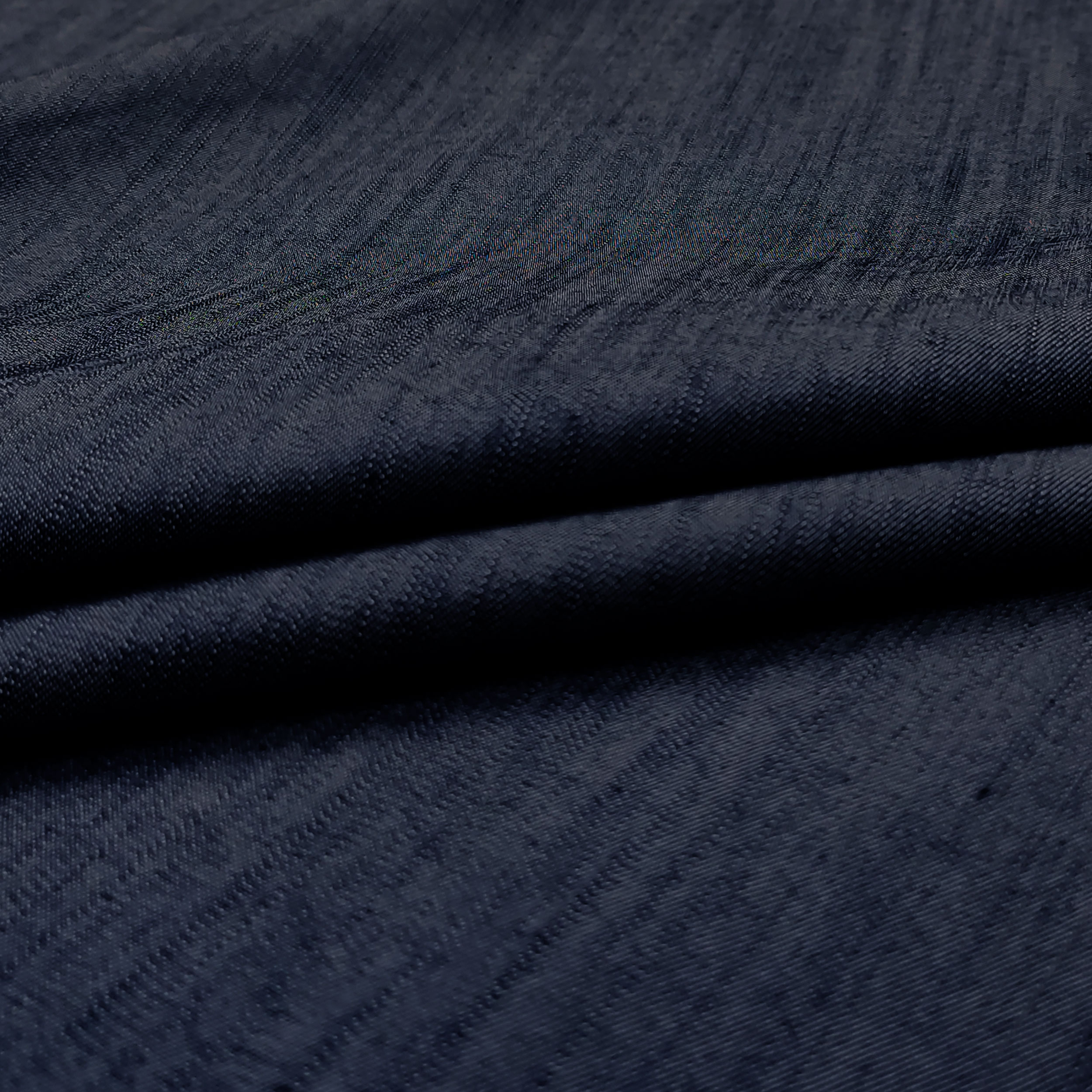 Tessuto Jeans Misto Cotone Blu Scuro Image