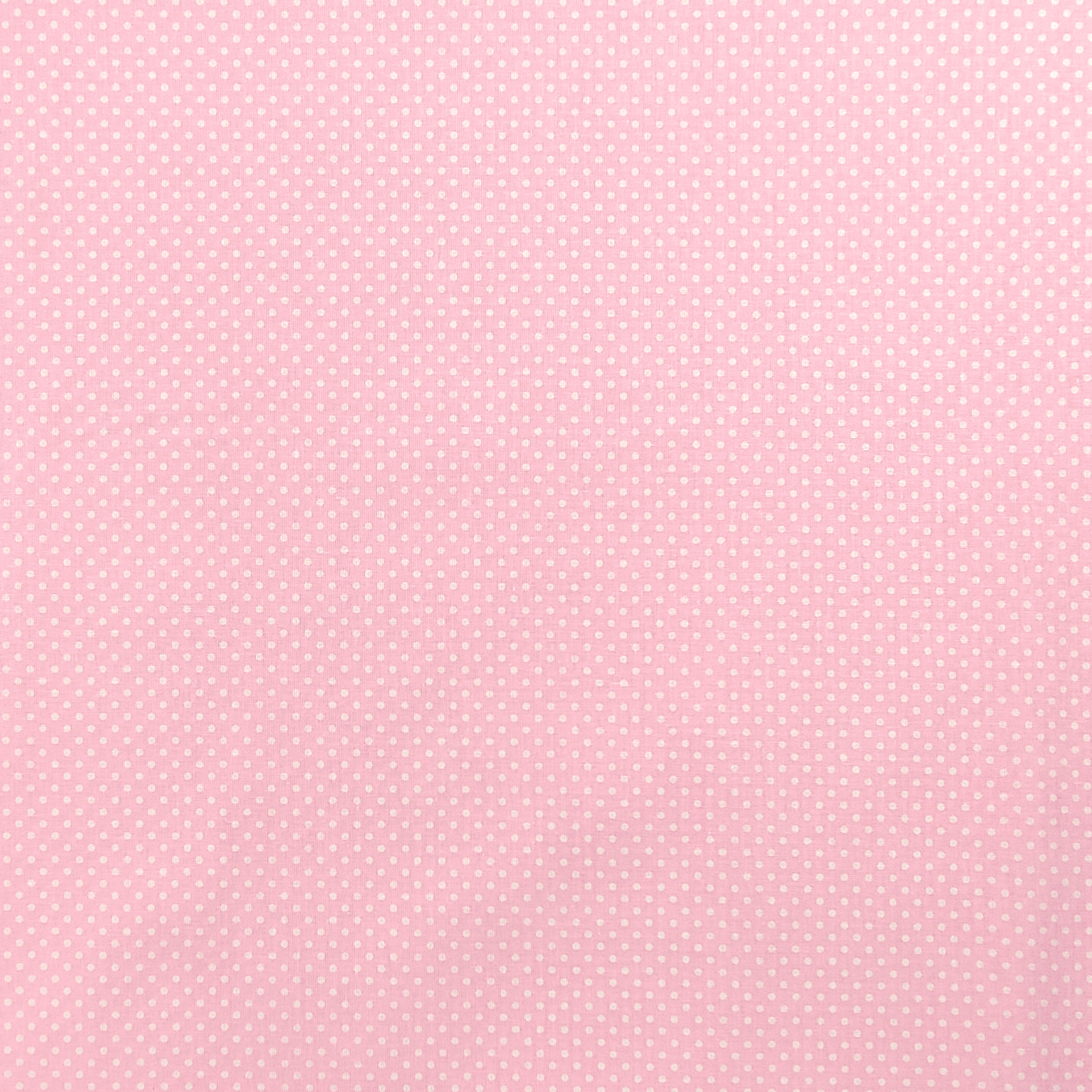 Tessuto Cotone Rosa a Pois Image