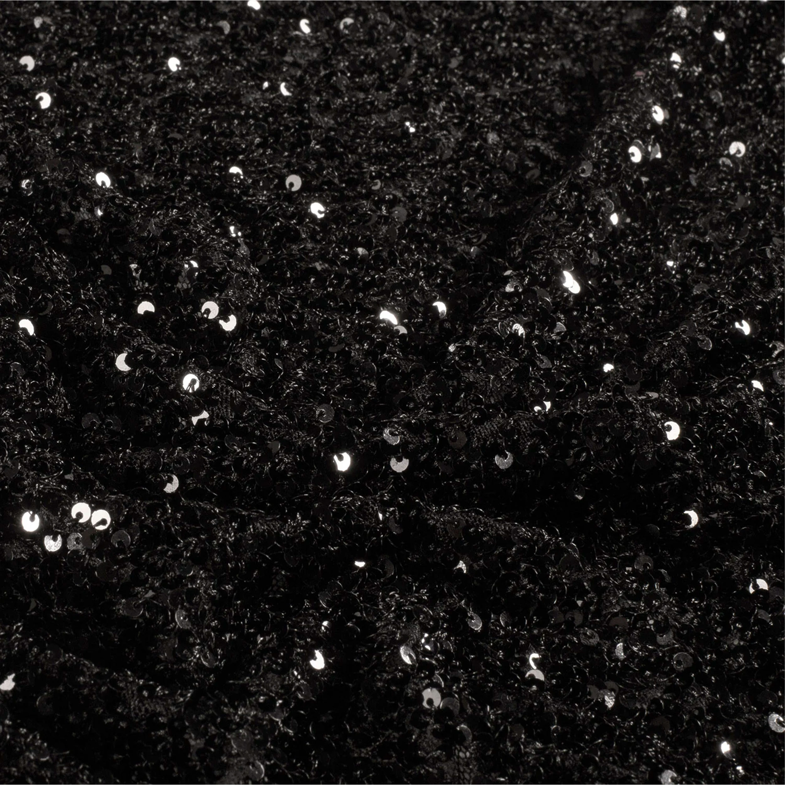 Paillettes su Tulle Elasticizzato Nero Image