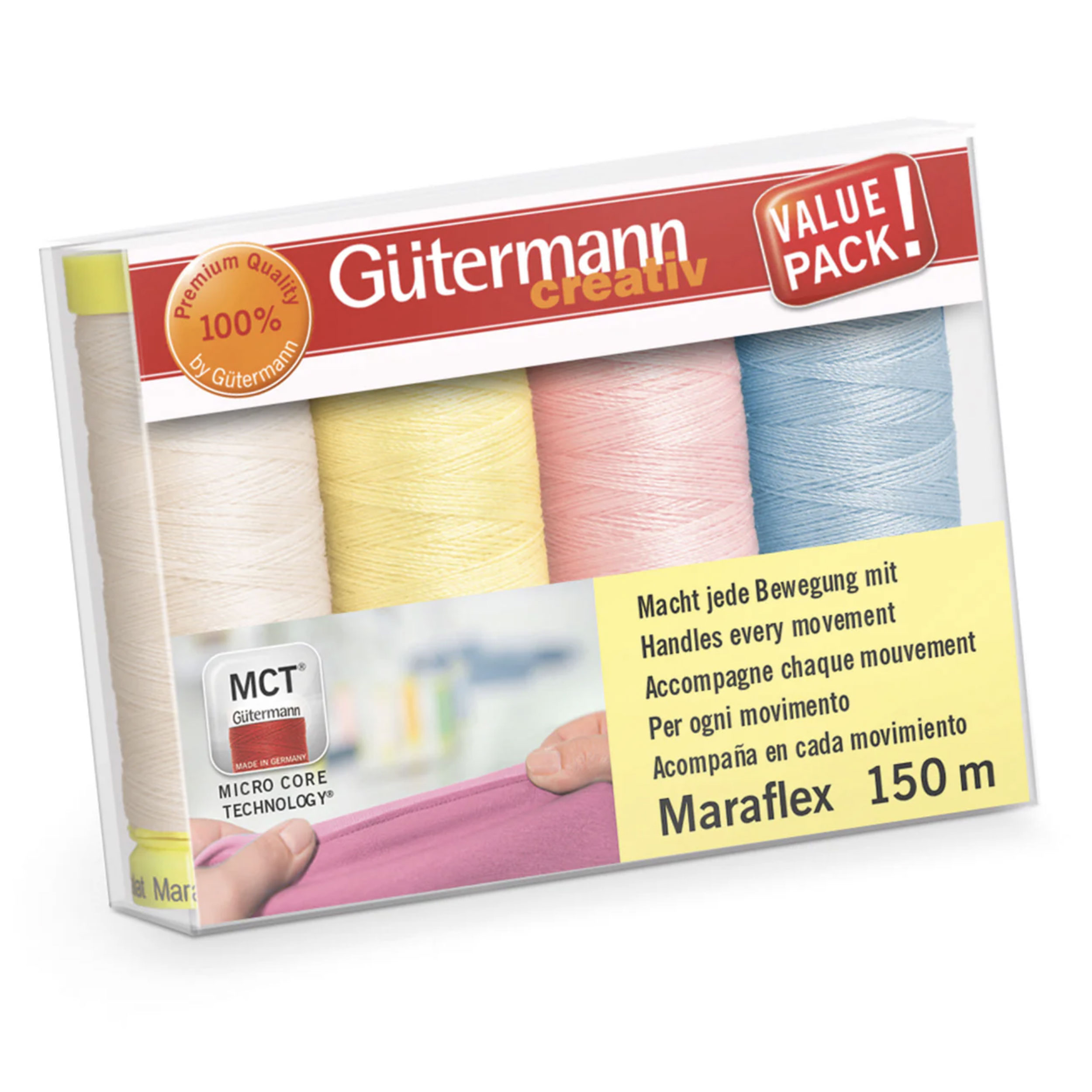 Gutermann Filo Maraflex Set 4 Bobine Pastello Image