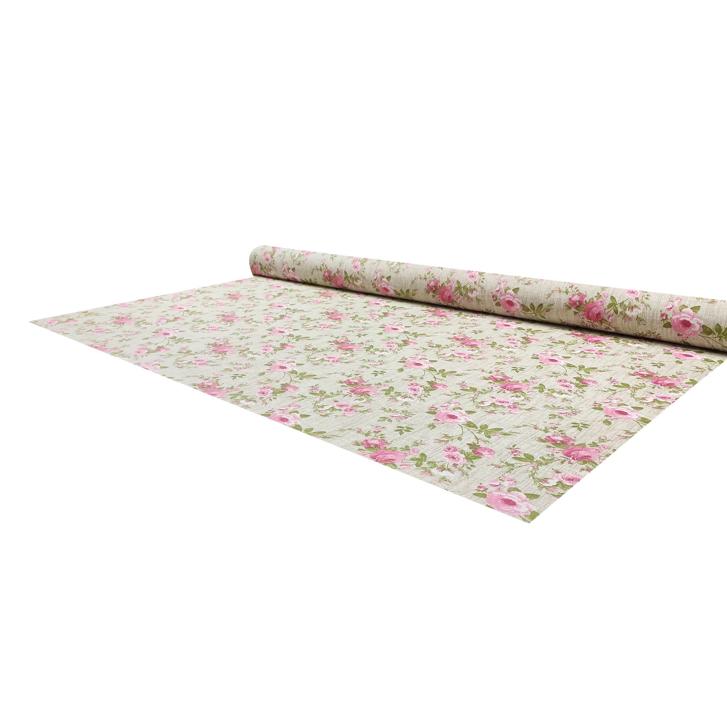 Tessuto per Tovaglia Resinata Rose Sfondo Beige Image