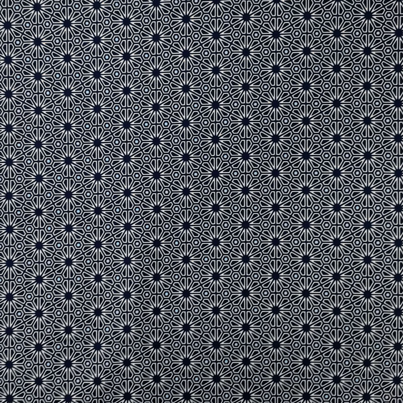 tessuto-cotone-fiori-geometrici-blu