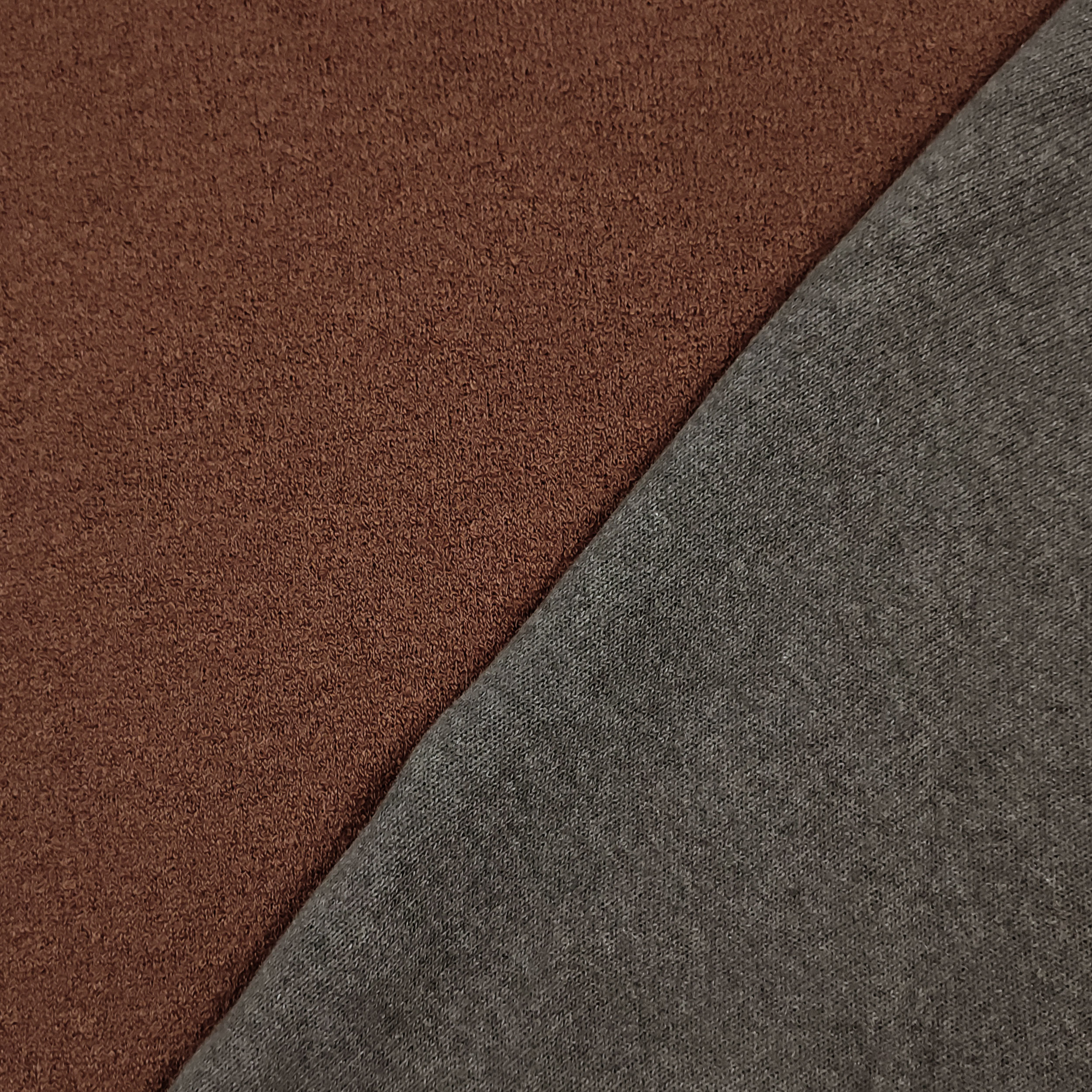 Maglina Misto Cotone Double Marrone e Nero