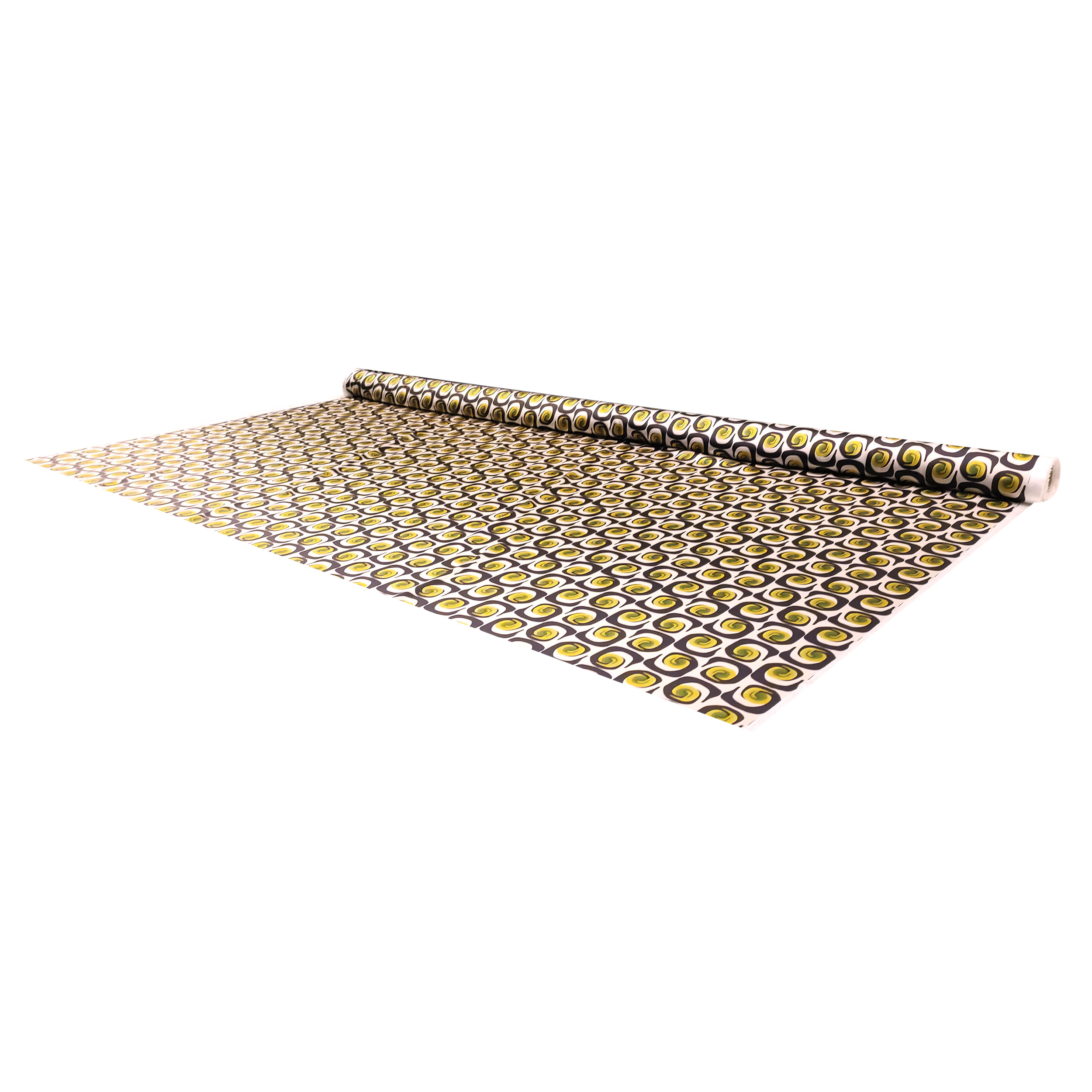 Rasetto Elasticizzato Setato Moda Motivi Astratti Giallo