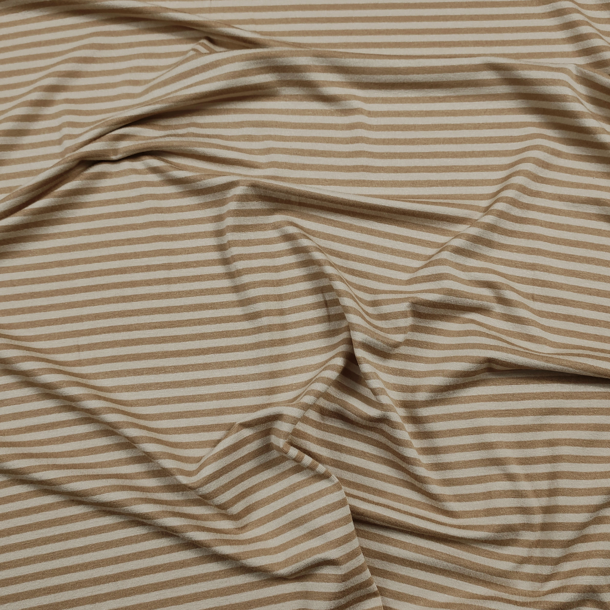 Jersey Righe Cammello e Beige