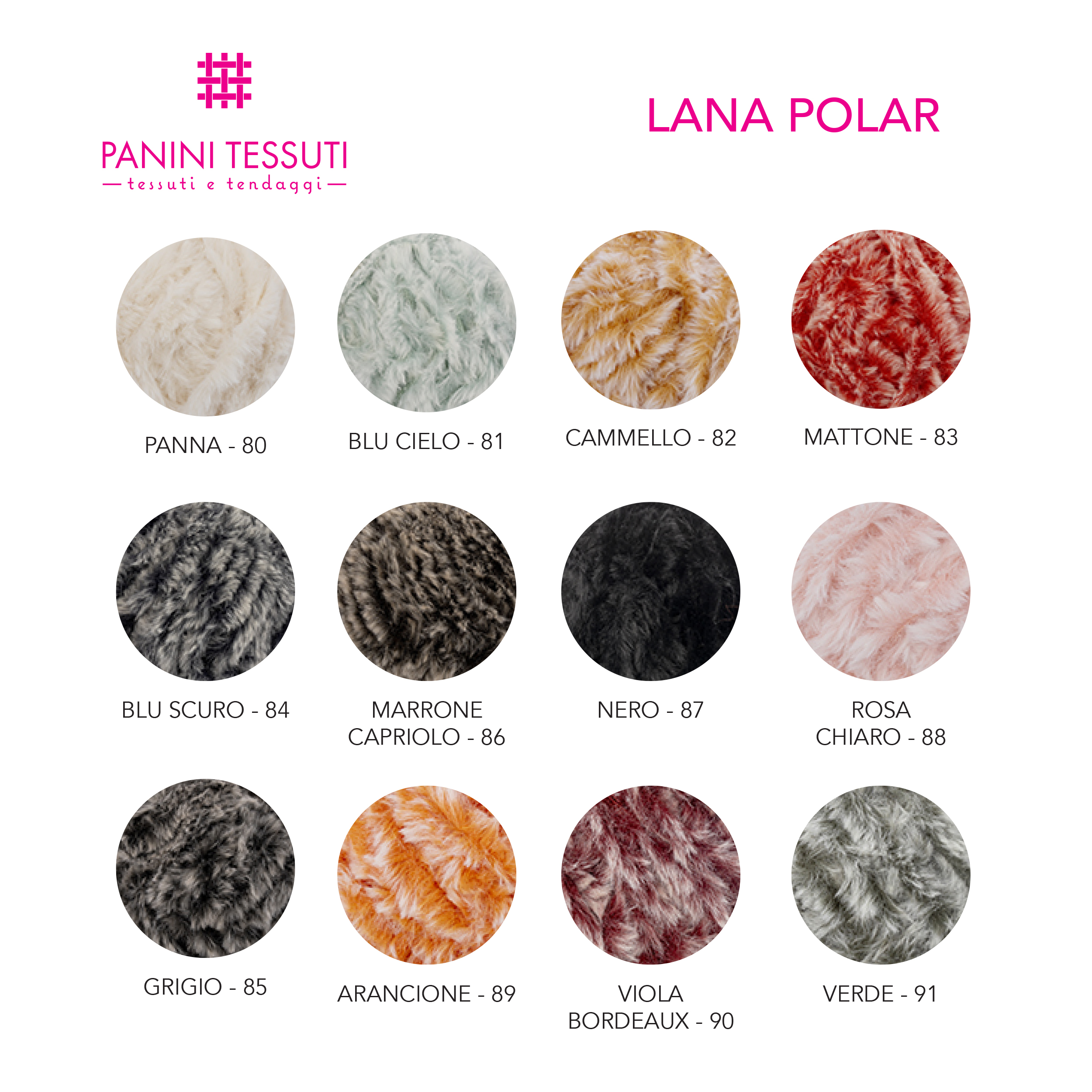 Lana Polar Tabella colore