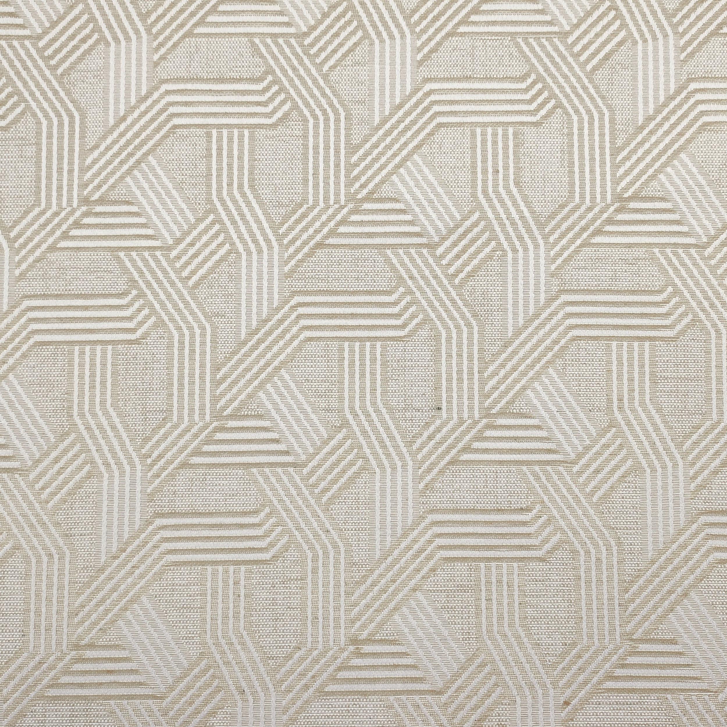 Tessuto Jacquard Geometria Toni Beige